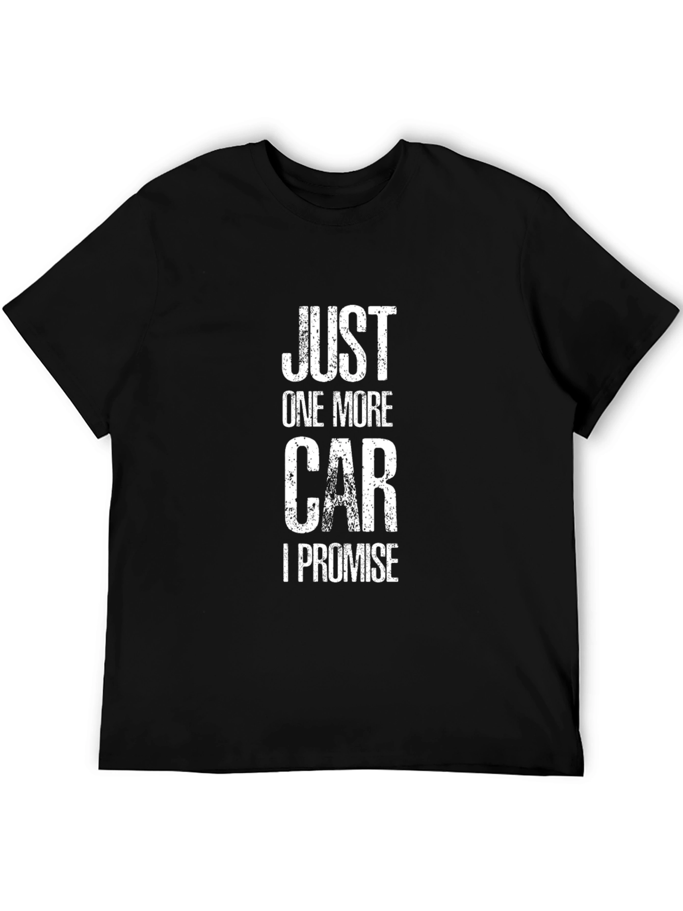 Black Just One More Car I Promise T-Shirt view 5