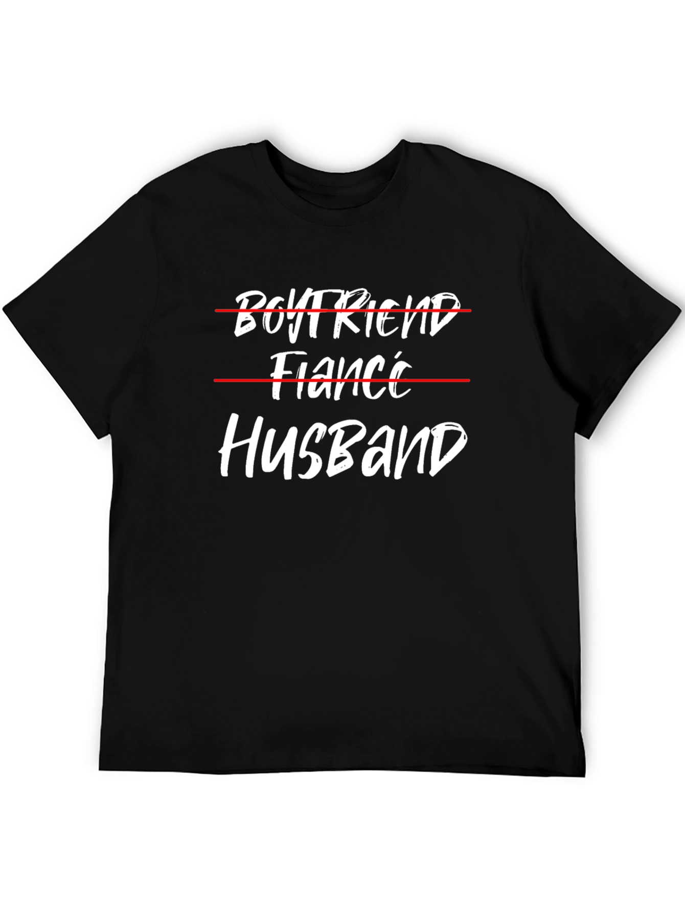 Black Husband T-Shirt - Funny Wedding Anniversary Tee view 5
