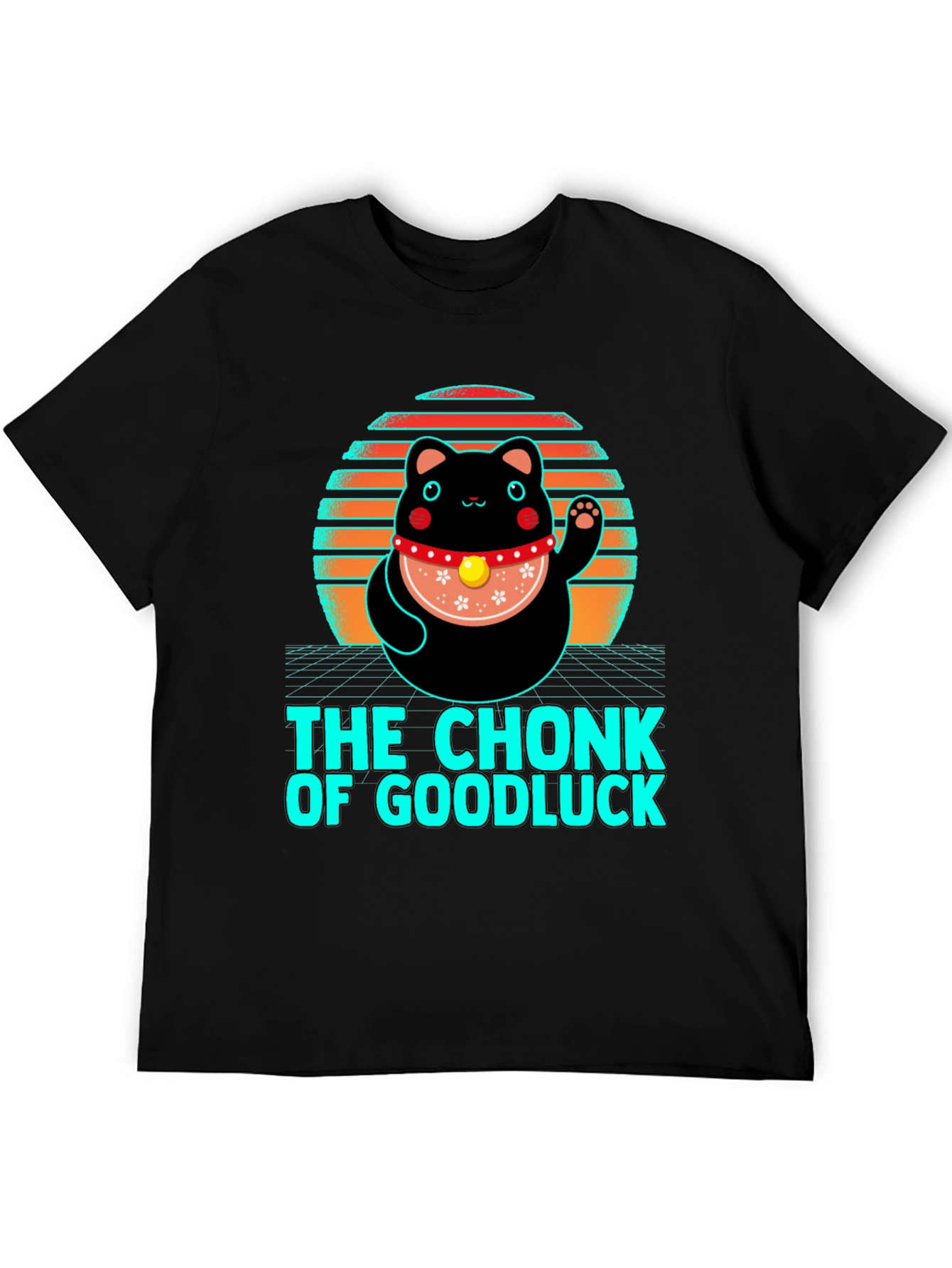 Black Chonk of Good Luck T-Shirt view 5