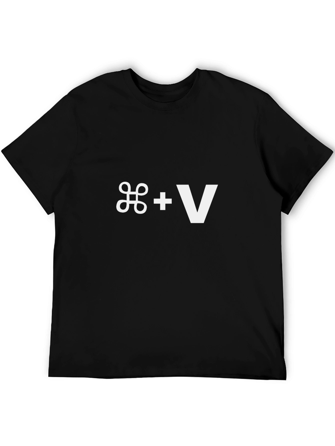 Black Command V T-Shirt - Developer Humor view 5