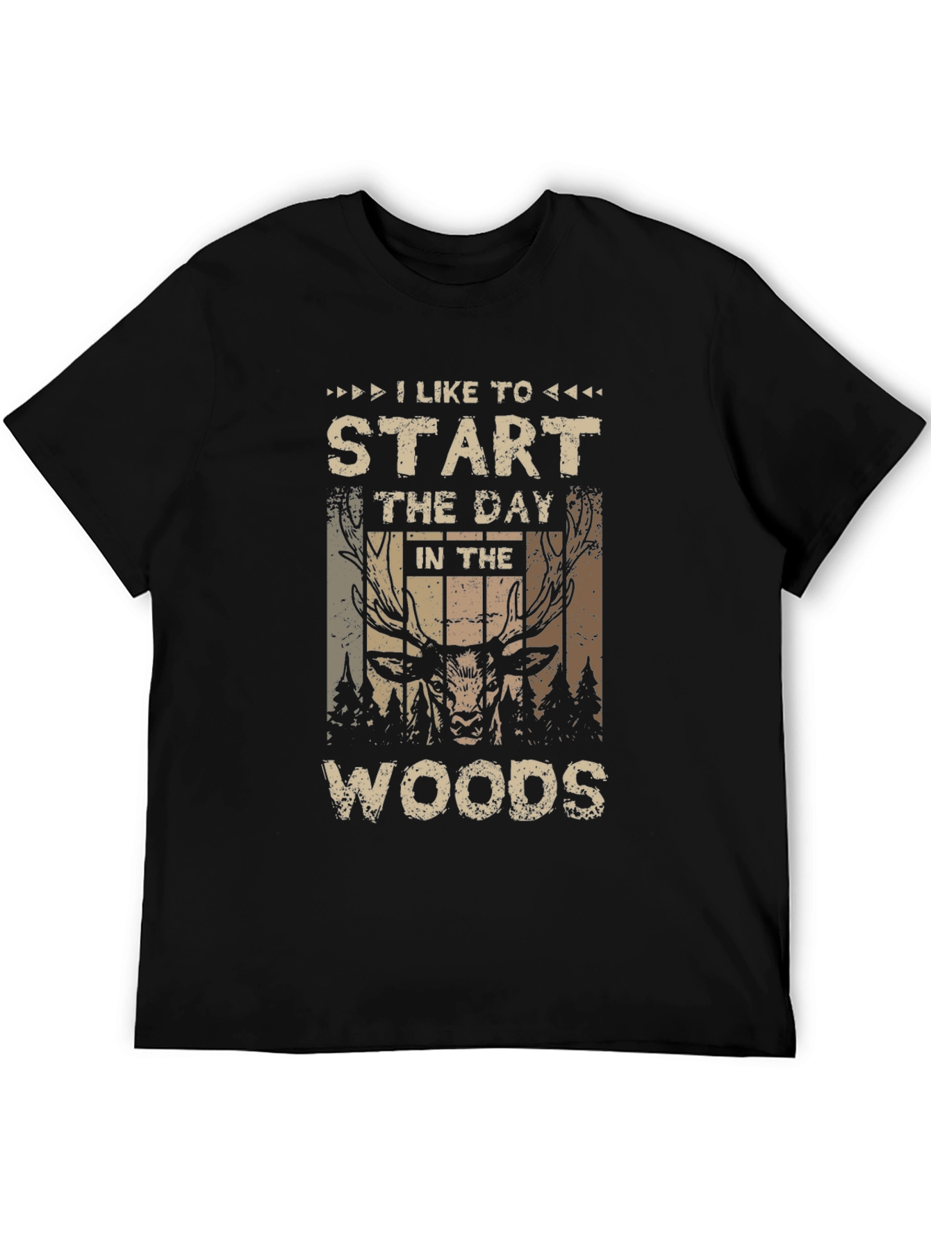 I Like to Start The Day In The Woods Graphic T-Shirt - 5