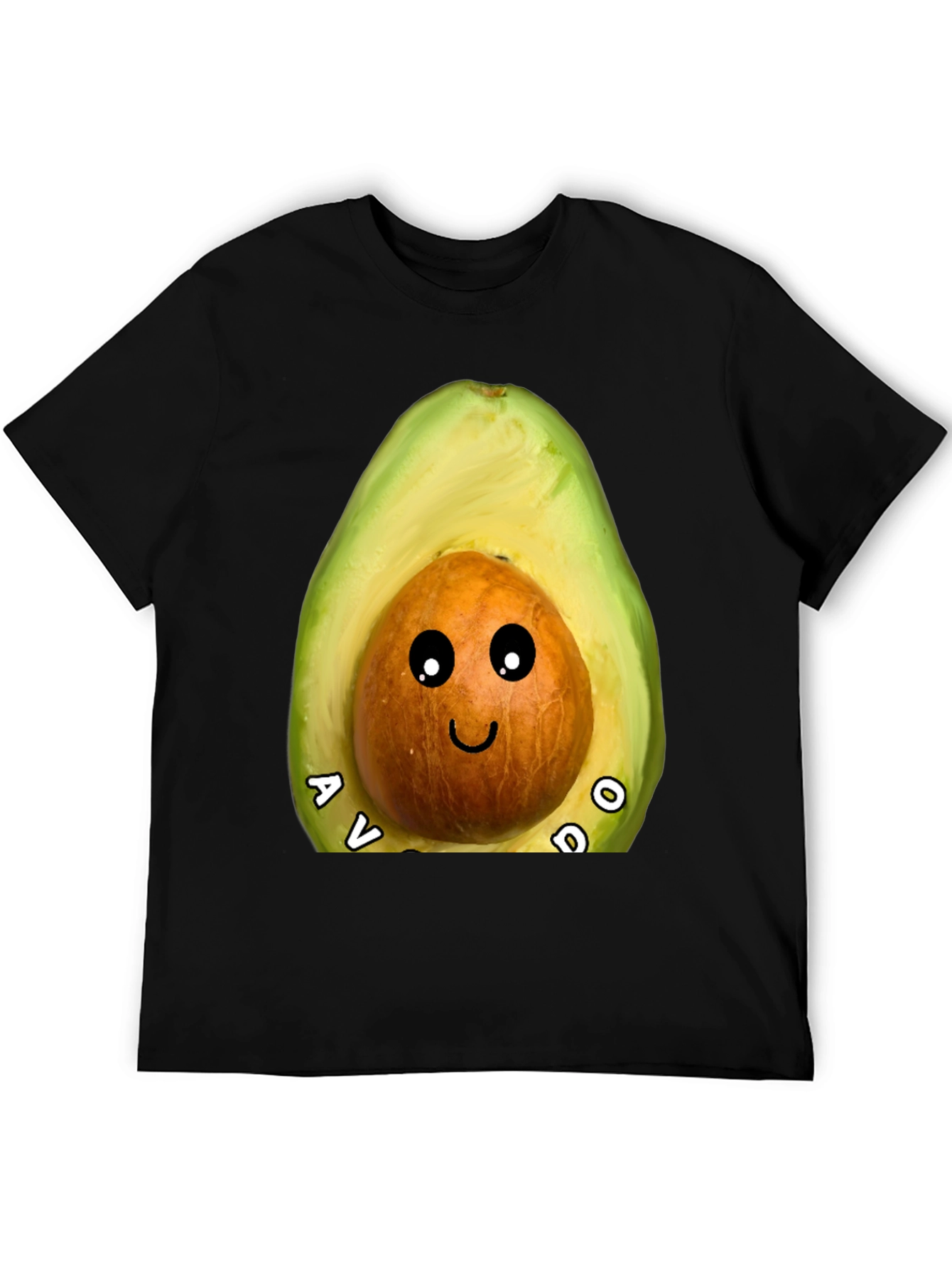 Black Avocado Graphic Tee - Cute Fruit Humor Shirt view 5