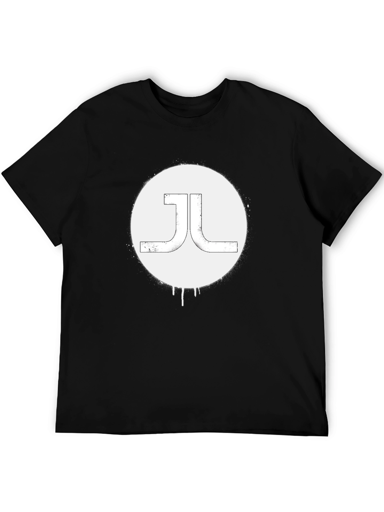 Black Abstract Logo T-Shirt - Modern Graphic Tee view 5