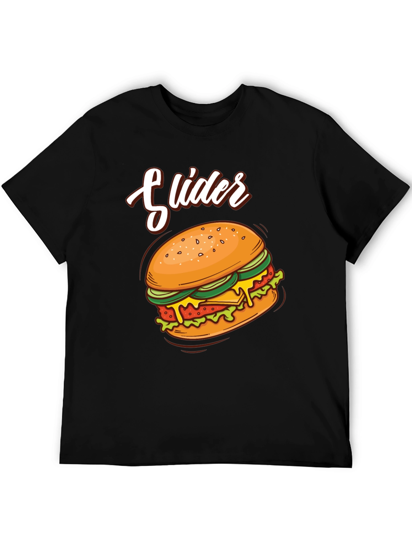 Black Slider Graphic Tee - Casual Unisex T-Shirt view 5