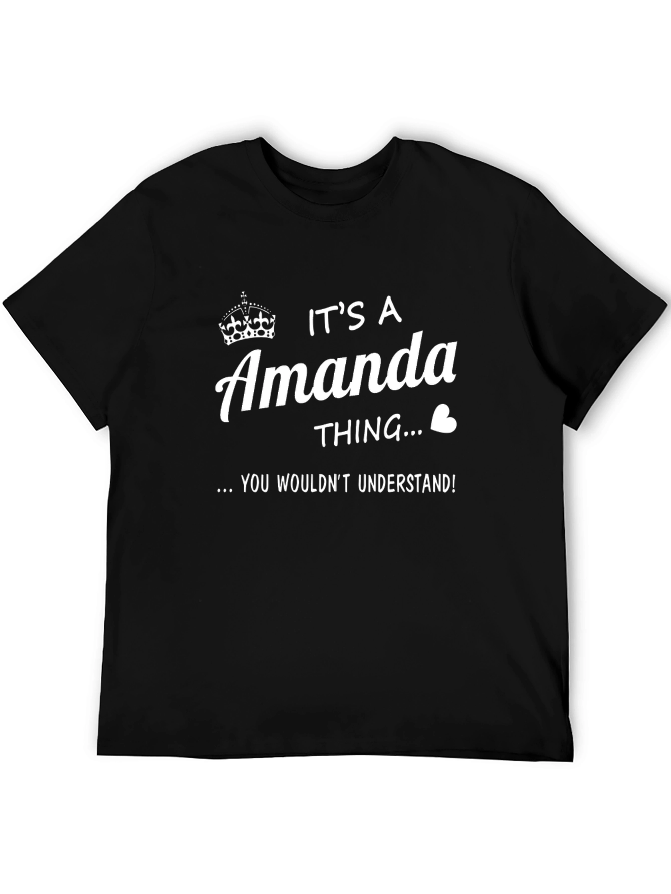 Black It's An Amanda Thing T-Shirt view 5