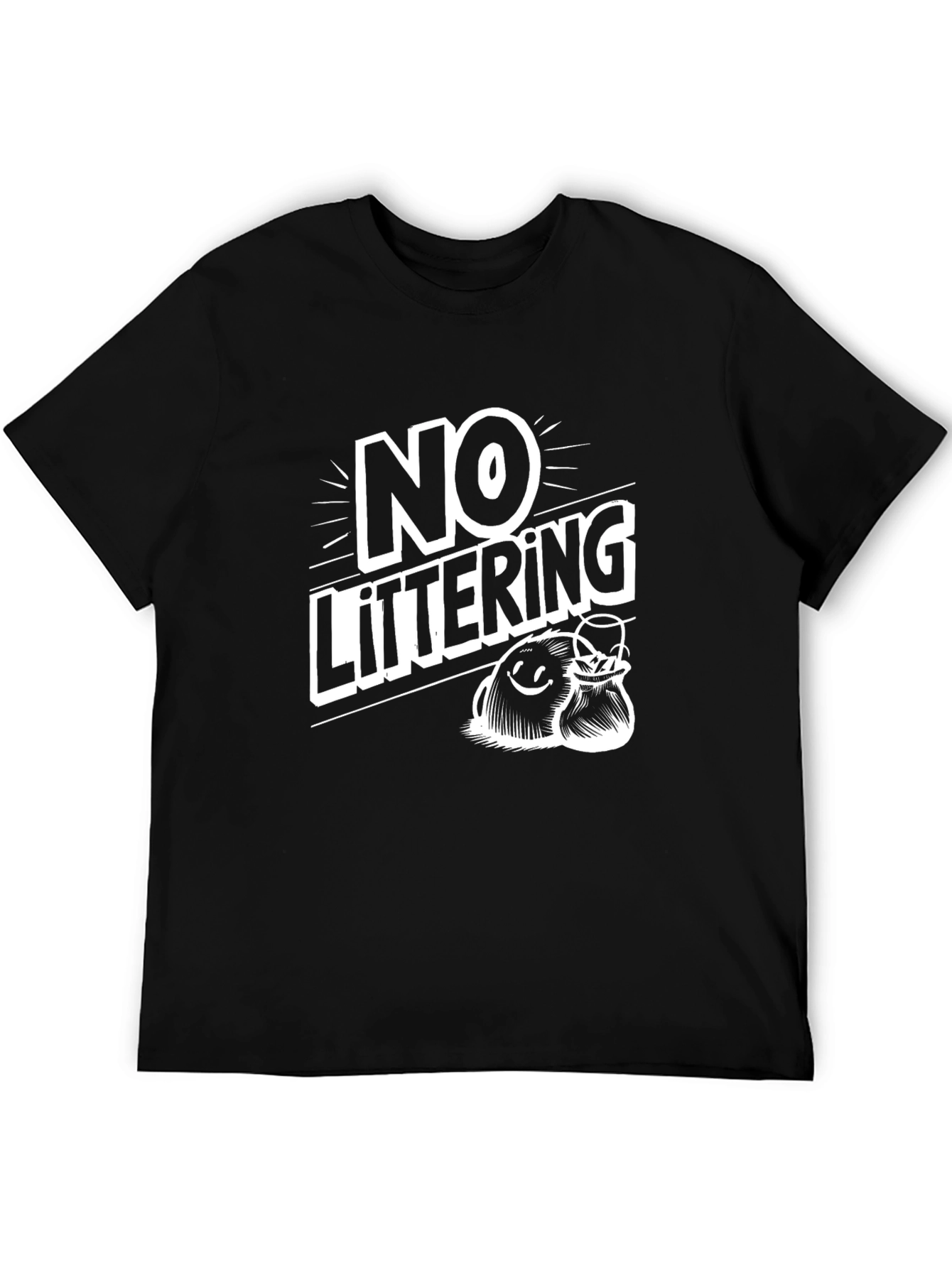No Littering Graphic Tee - Eco-Friendly Awareness T-Shirt - 5