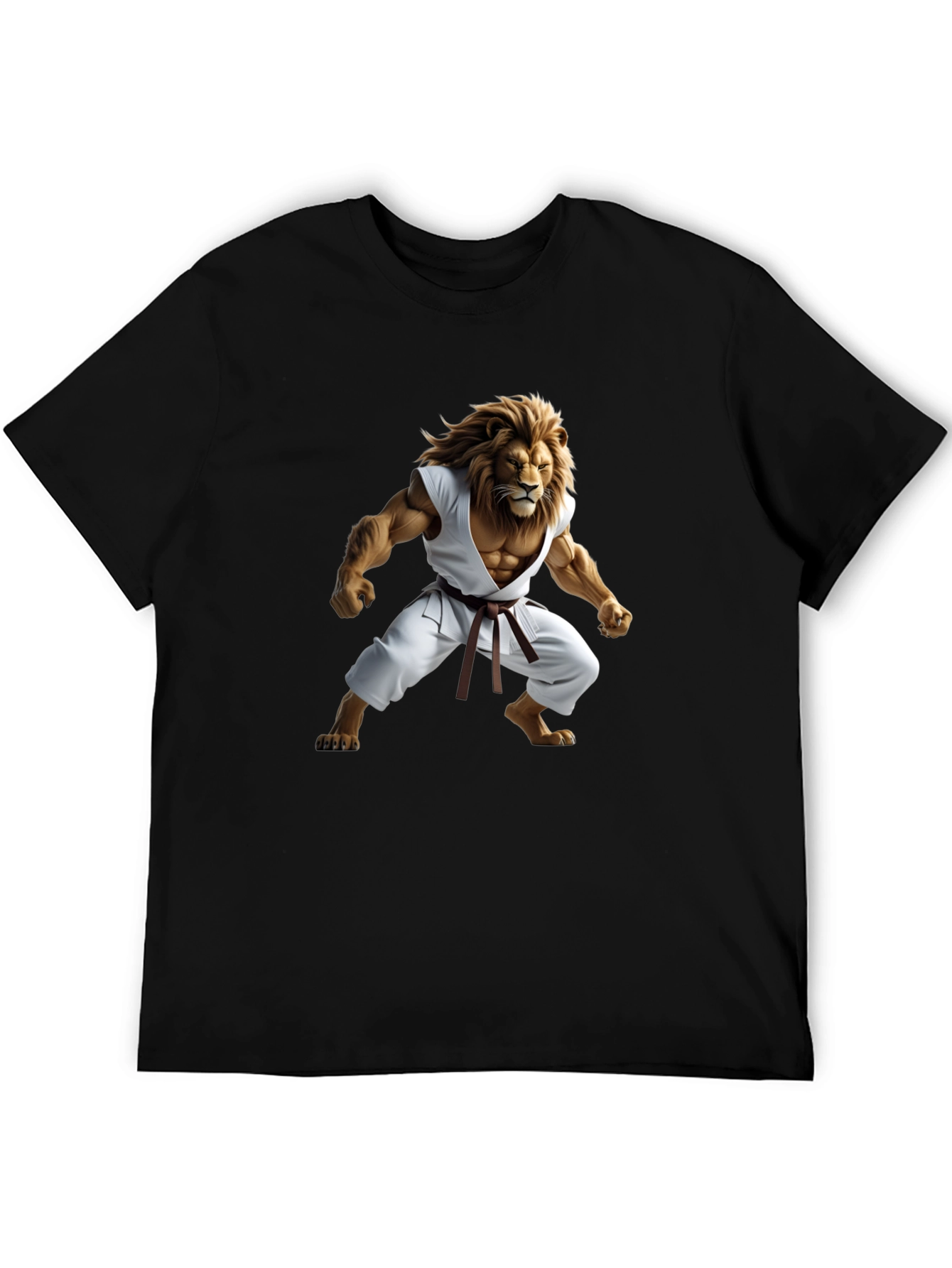 Black Lion Karate Master Black T-Shirt view 5
