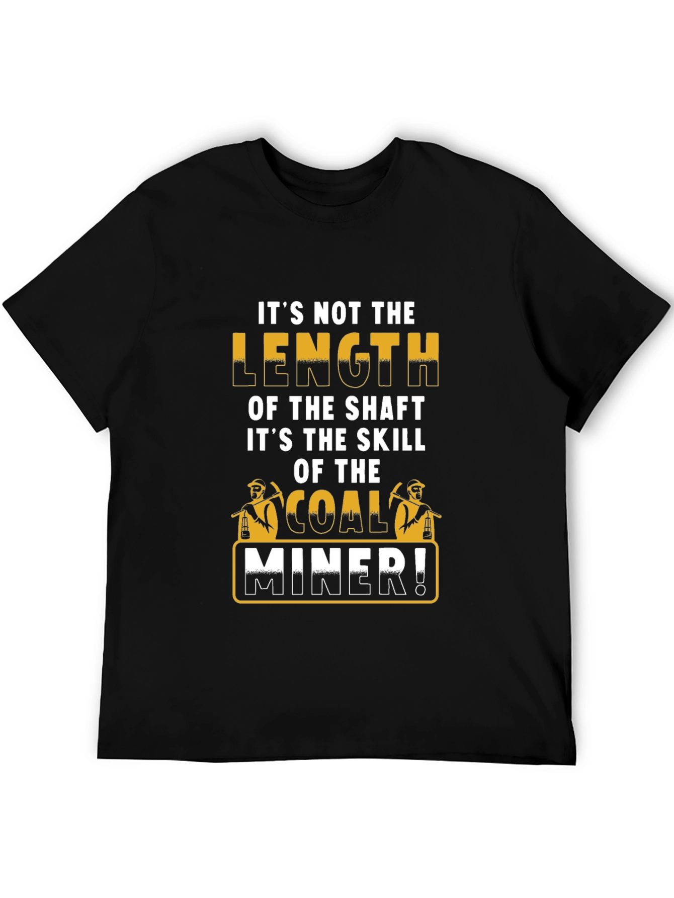 Black Coal Miner Humor Graphic Tee view 5