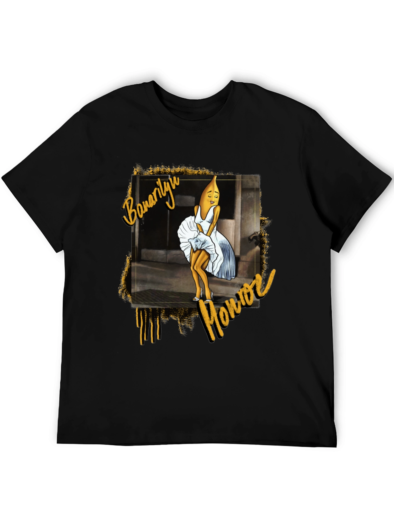 Black Bananalyn Monroe Unisex T-Shirt view 5