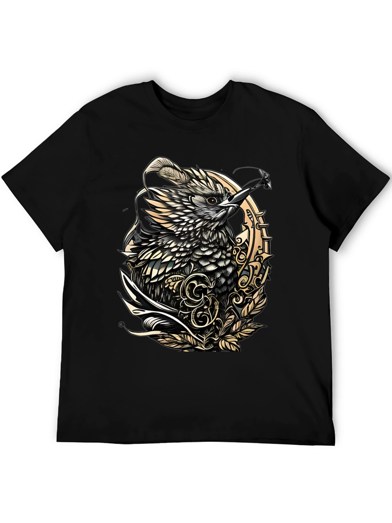 Black Bird Graphic Tee - Unique Design view 5