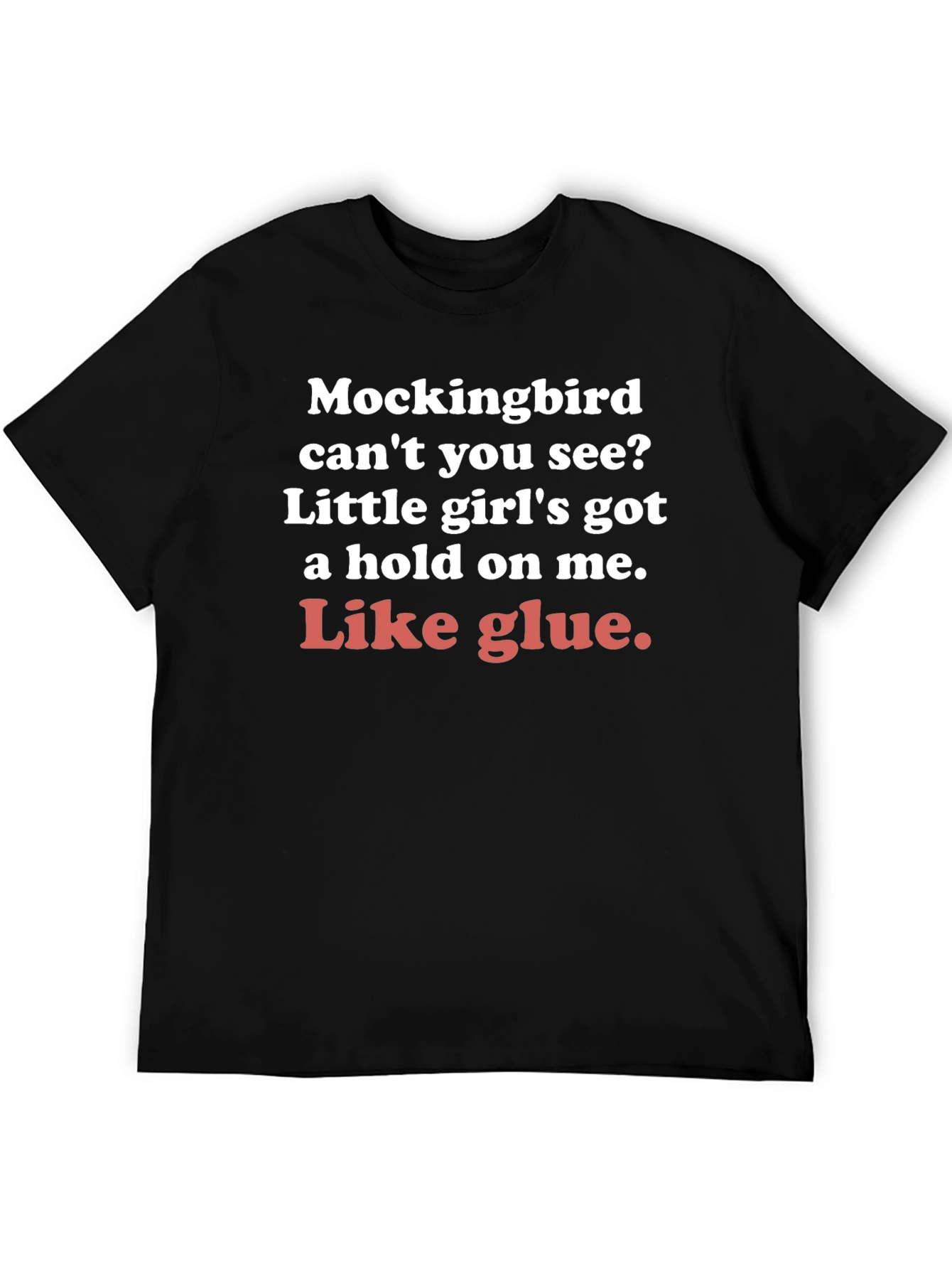 Black Mockingbird Lyric Tee - Like Glue Song T-Shirt view 5