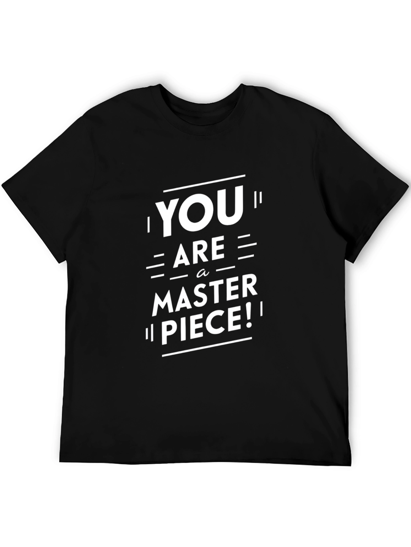 Black You Are A Masterpiece Black Graphic Tee view 5