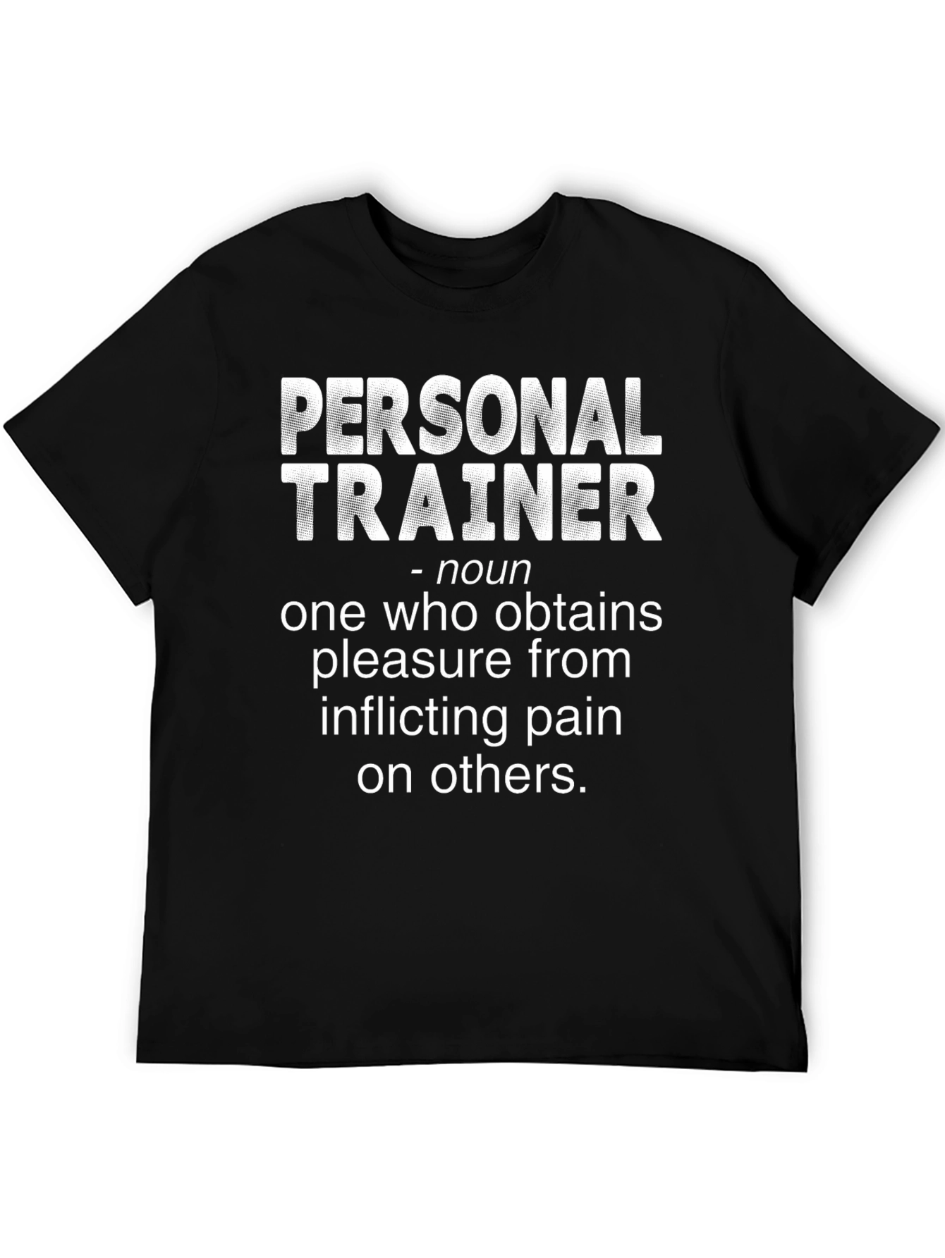 Black Personal Trainer Definition T-Shirt Funny Workout Gift view 5