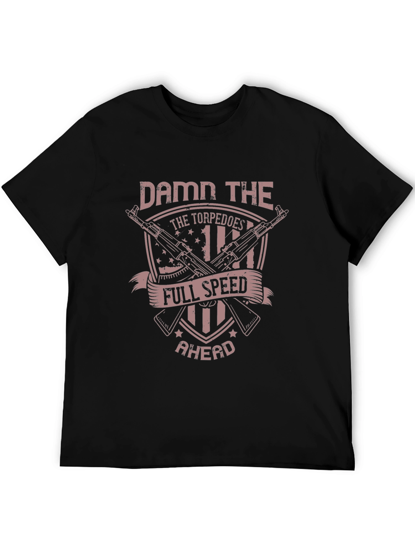 Black Damn the Torpedoes T-Shirt - Full Speed Ahead! view 5