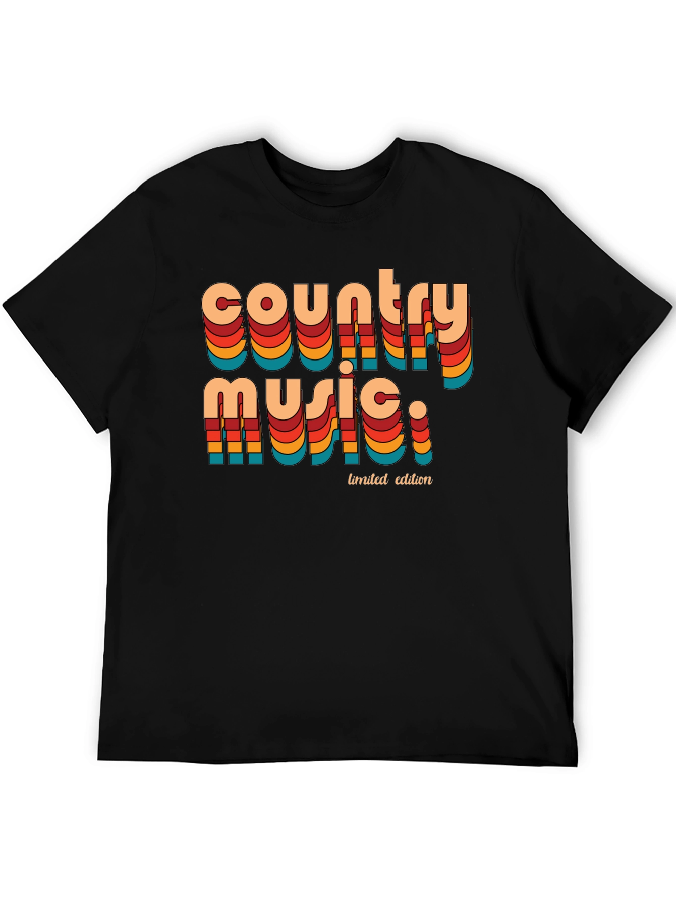 Black Country Music Limited Edition Retro Graphic T-Shirt view 5