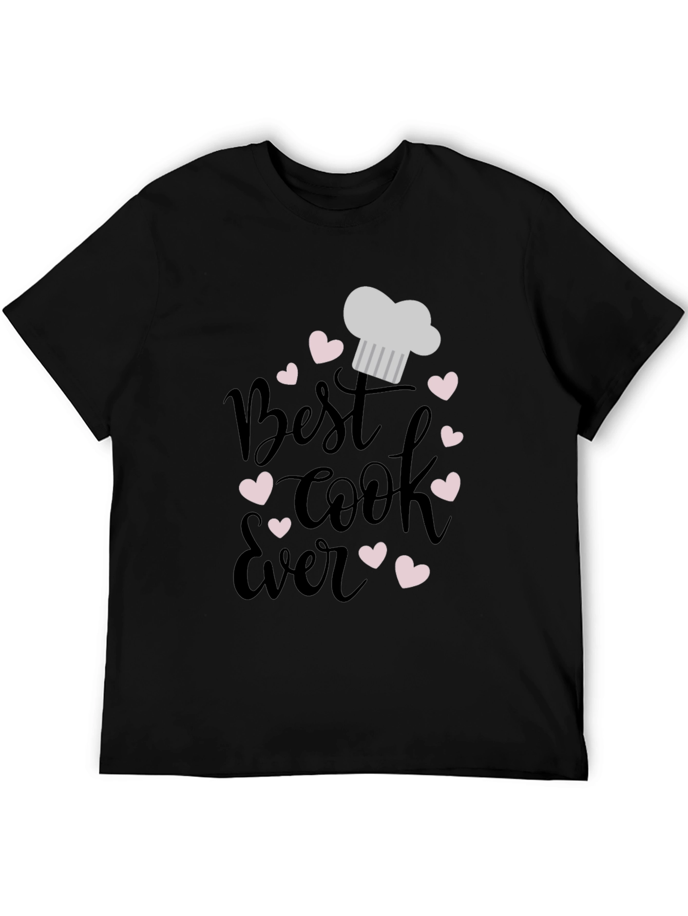 Black Best Cook Ever Graphic T-Shirt - Chef Gift view 5