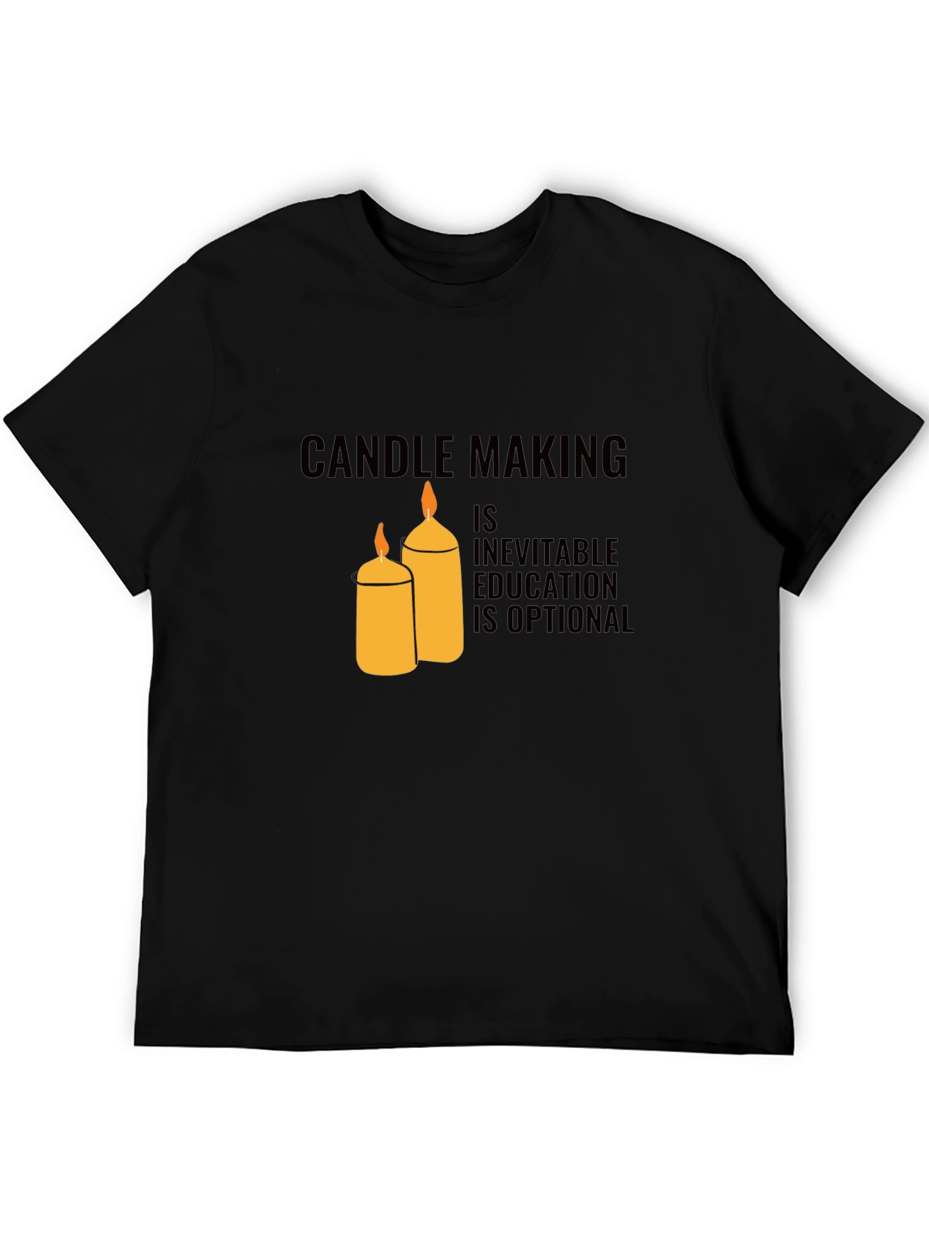 Black Candle Making Inevitable T-Shirt view 5