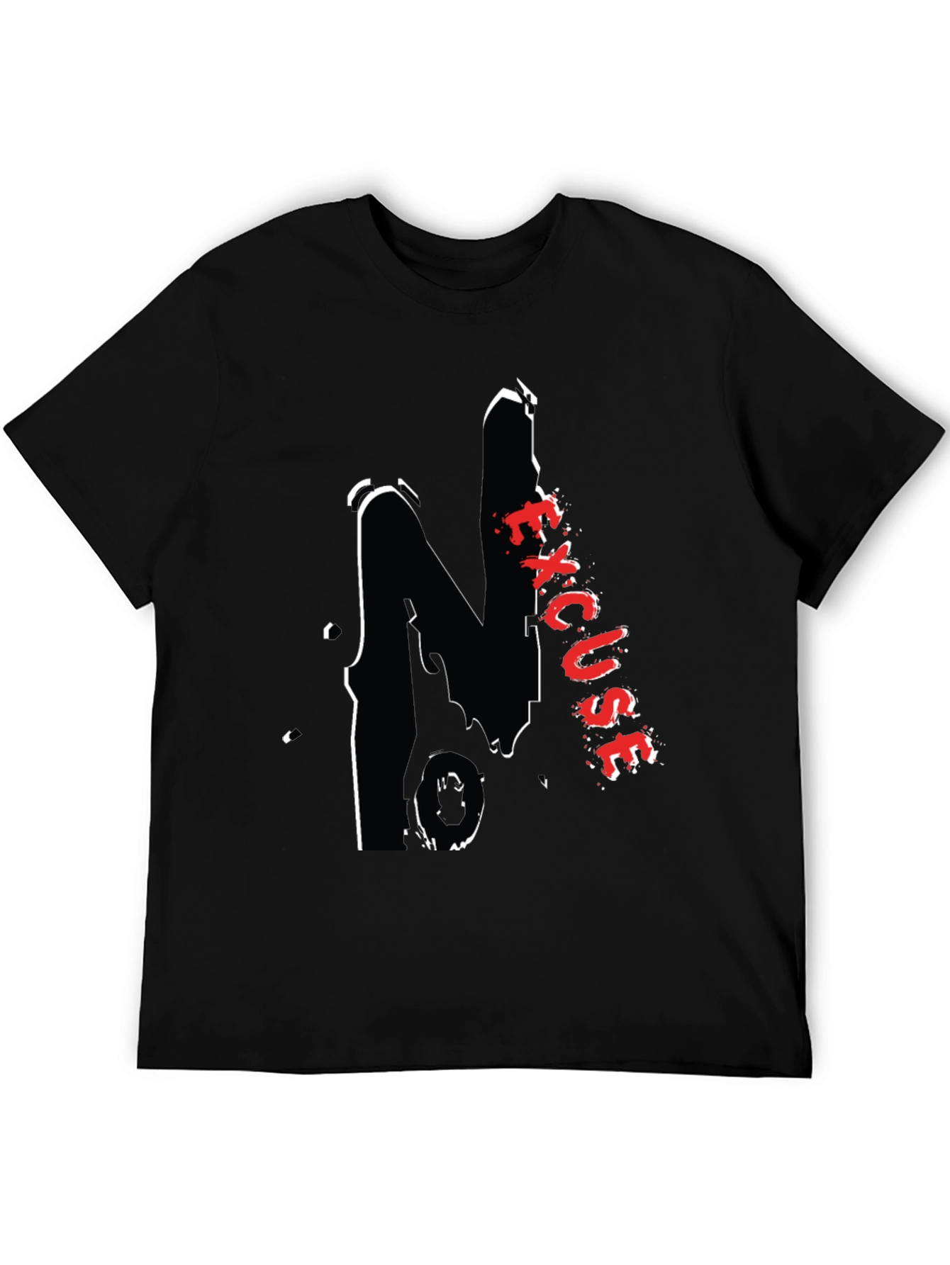 Black Black Graphic Tee - Excuse view 5