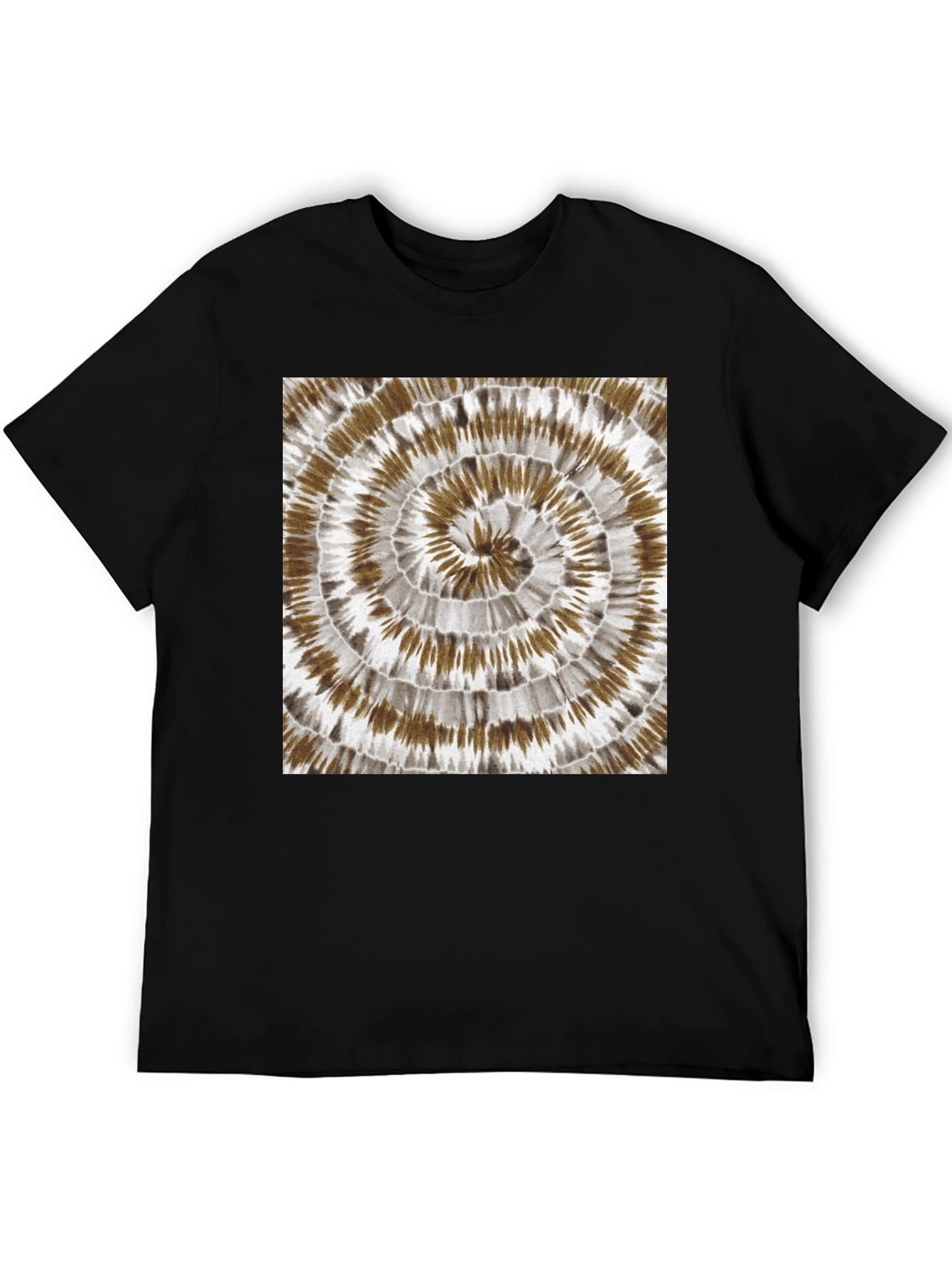 Black Tie-Dye Swirl T-Shirt - Casual Comfort view 5