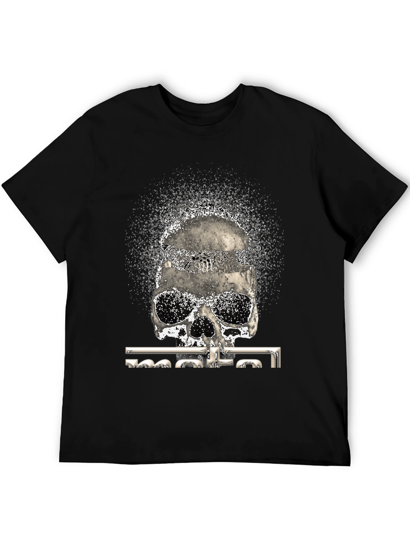 Skull Graphic Print T-Shirt - 5