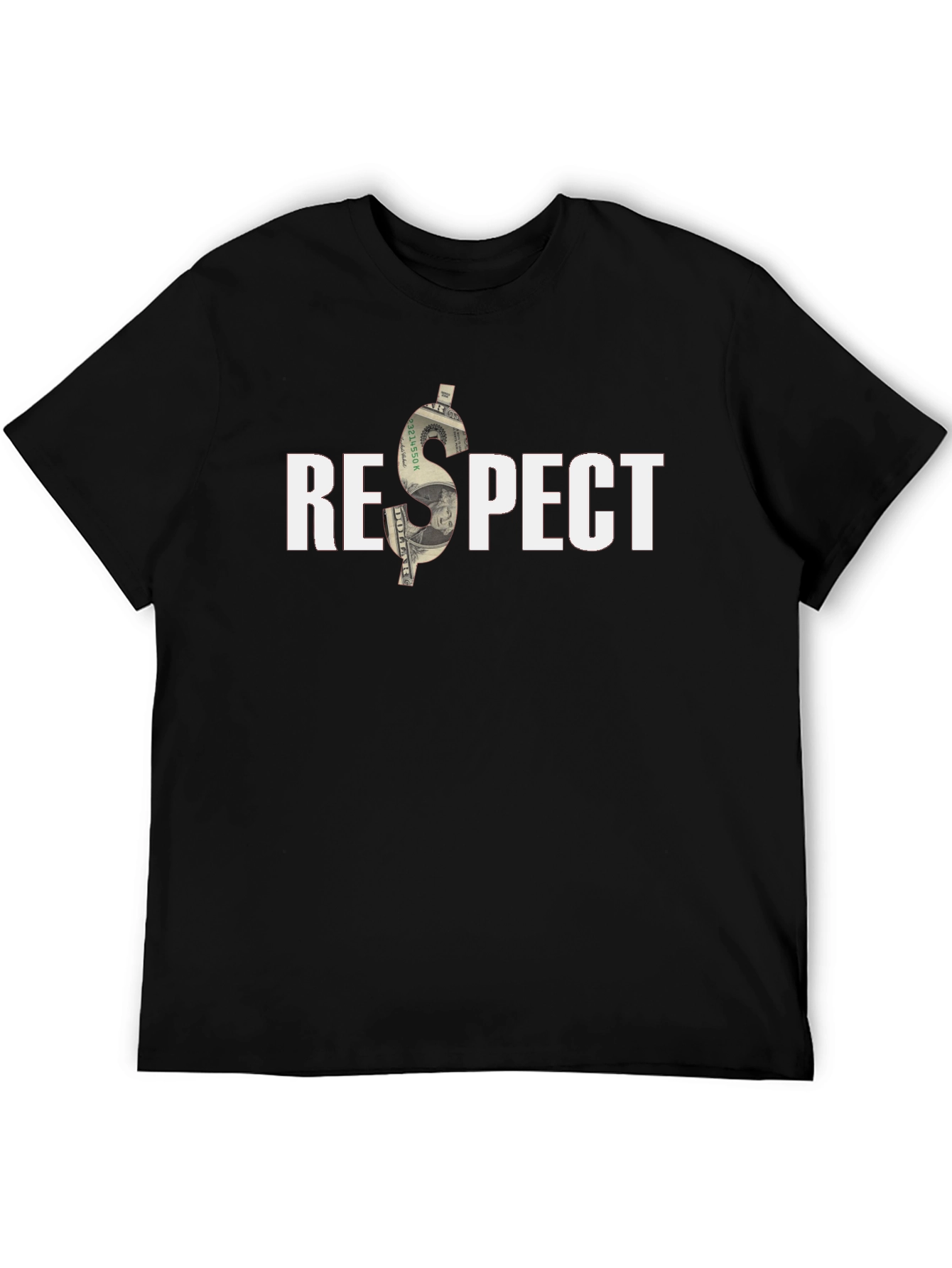 Black Respect Money Graphic Tee - Premium Cotton view 5