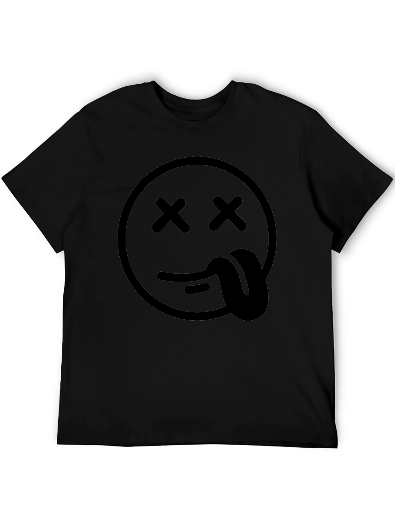 Black Dead Emoji Graphic T-Shirt - Unisex Casual Tee view 5