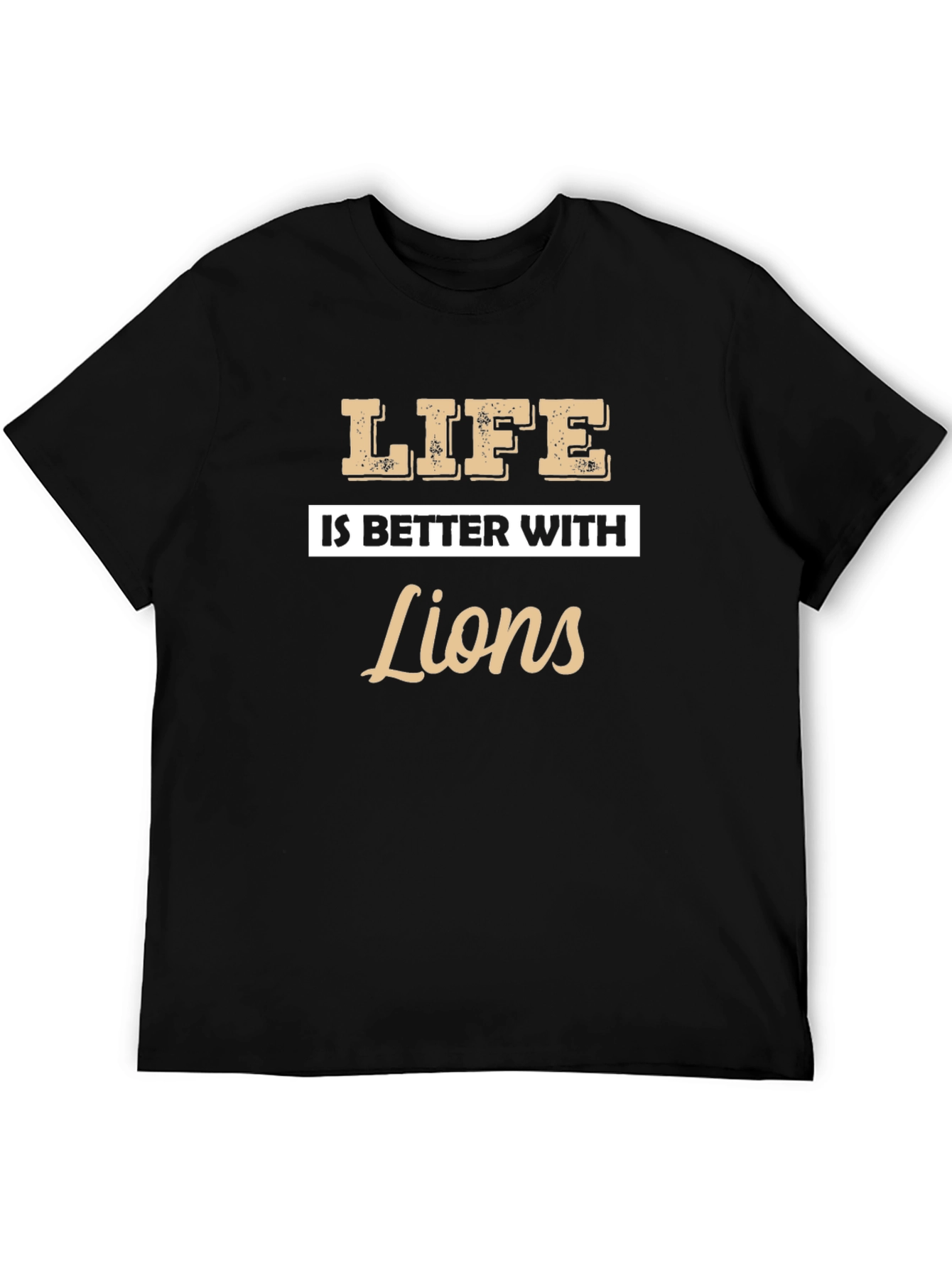 Life Is Better With Lions Graphic T-Shirt - 5