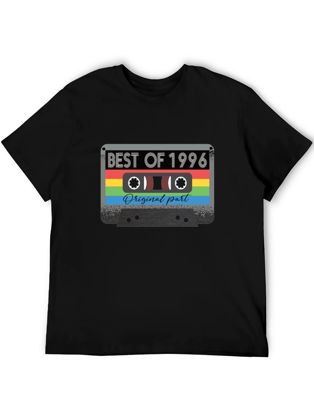 Black Best of 1996 Cassette Tape Graphic T-Shirt view 5