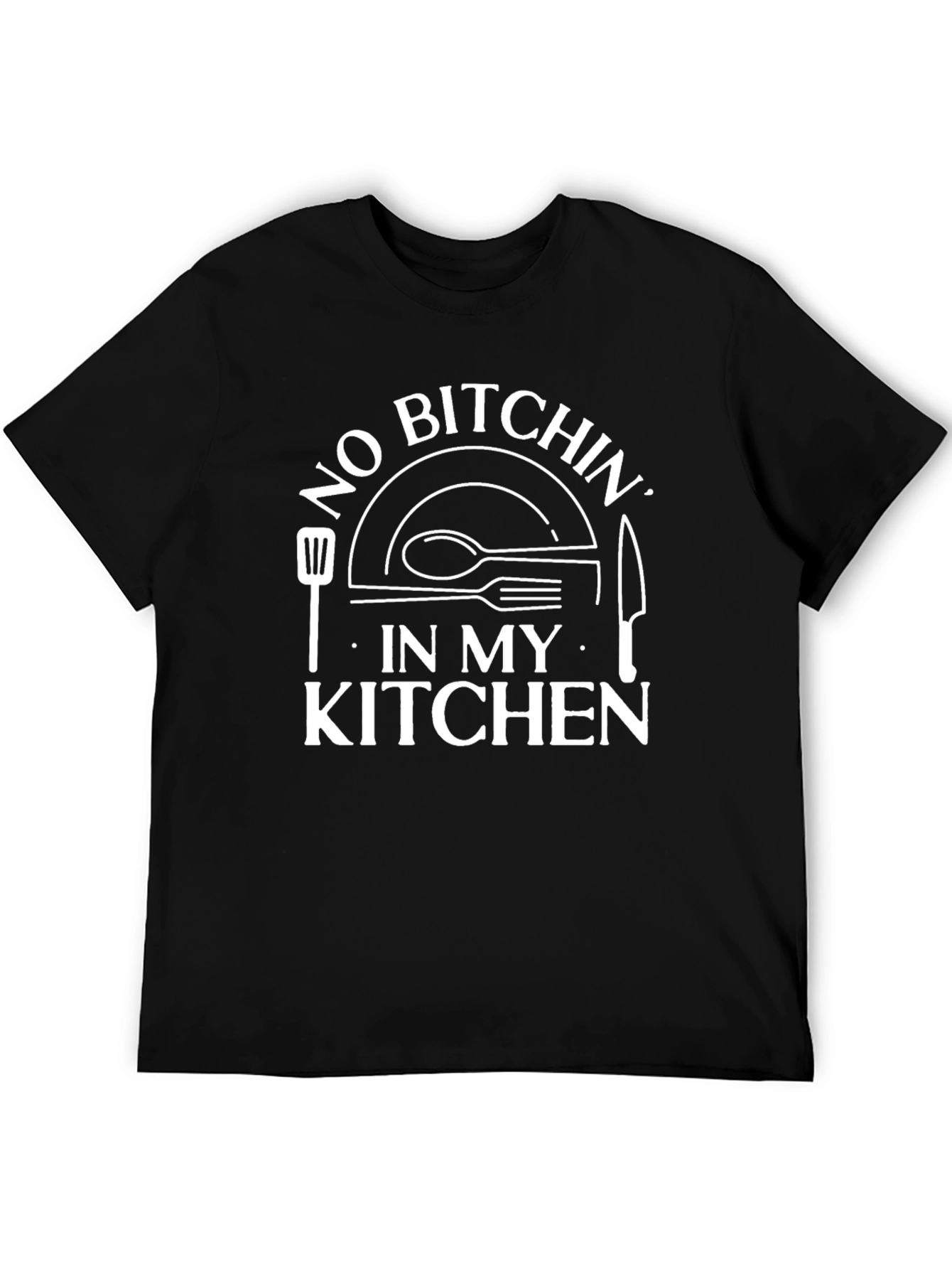 Black No Bitchin' in My Kitchen Graphic T-Shirt view 5