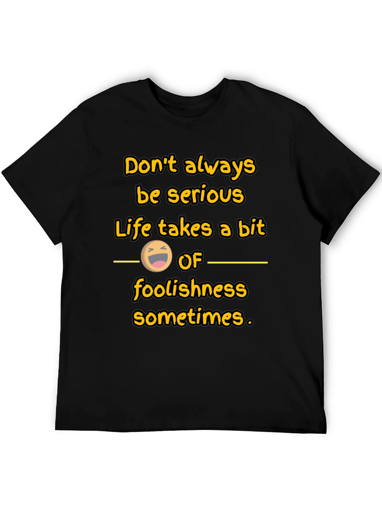 Black Humorous Graphic T-Shirt view 5