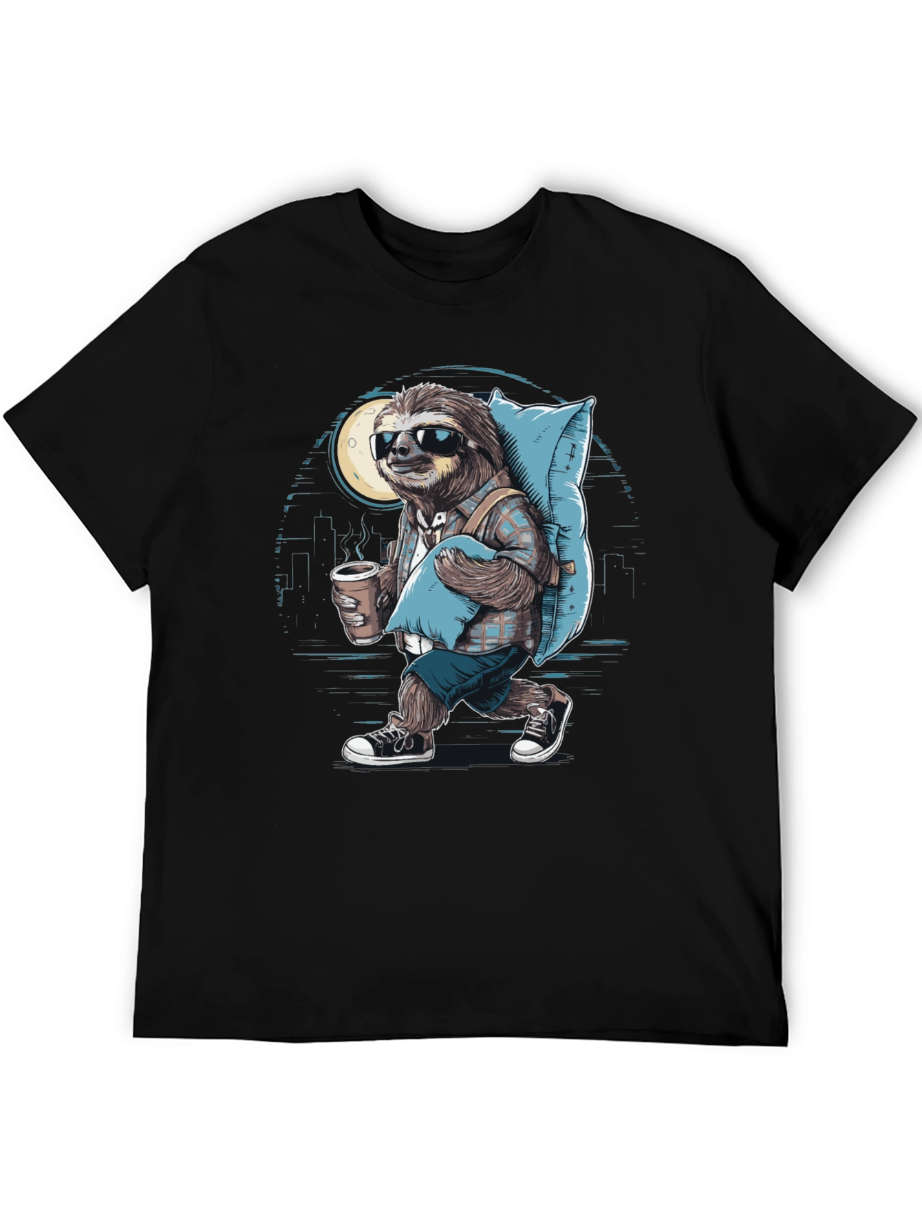 Sloth Wanderer Graphic Tee - Urban Sleepwalker T-Shirt - 5