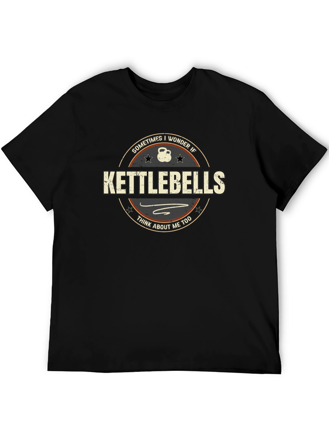 Black Kettlebells T-Shirt - Funny Fitness Workout Tee view 5