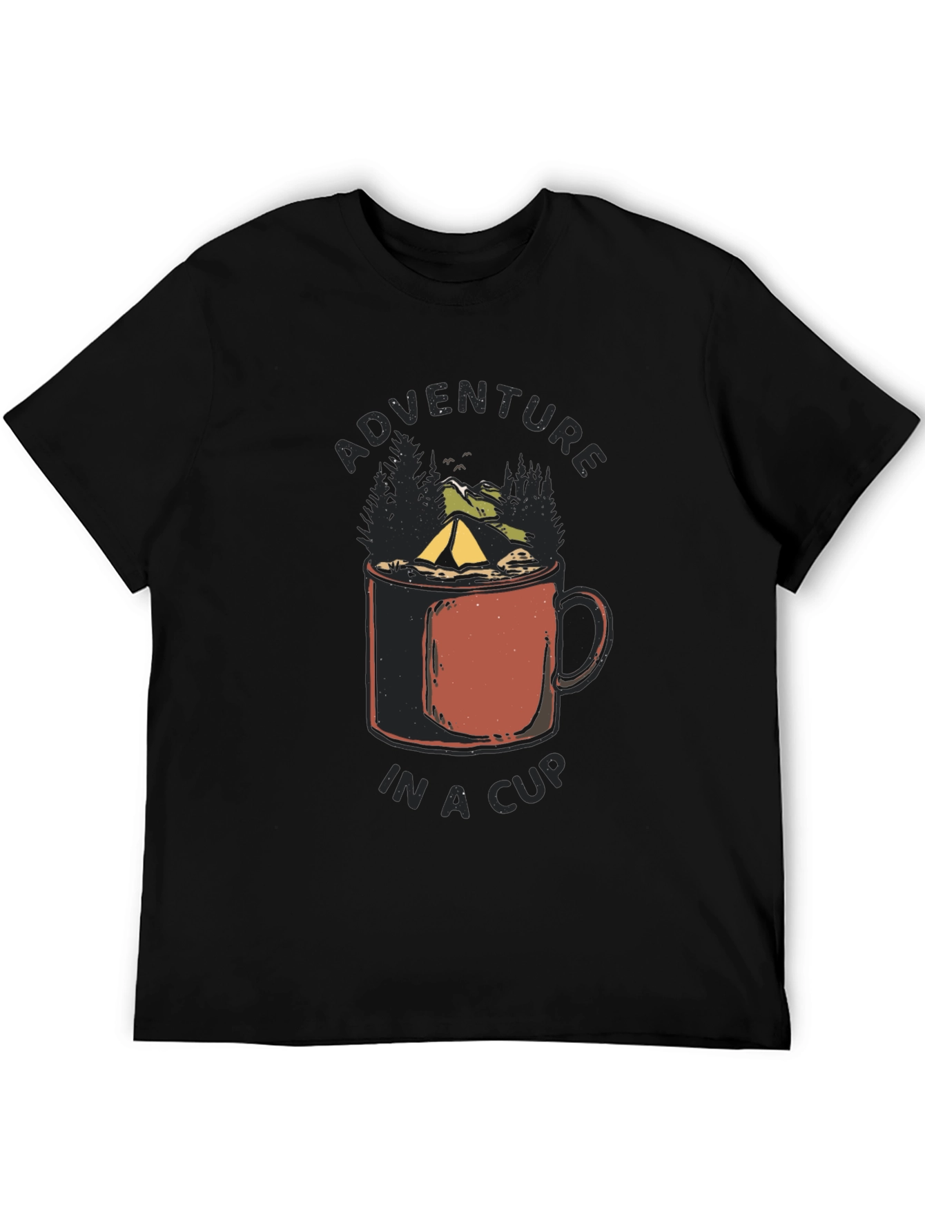 Black Adventure in a Cup Black Tee view 5