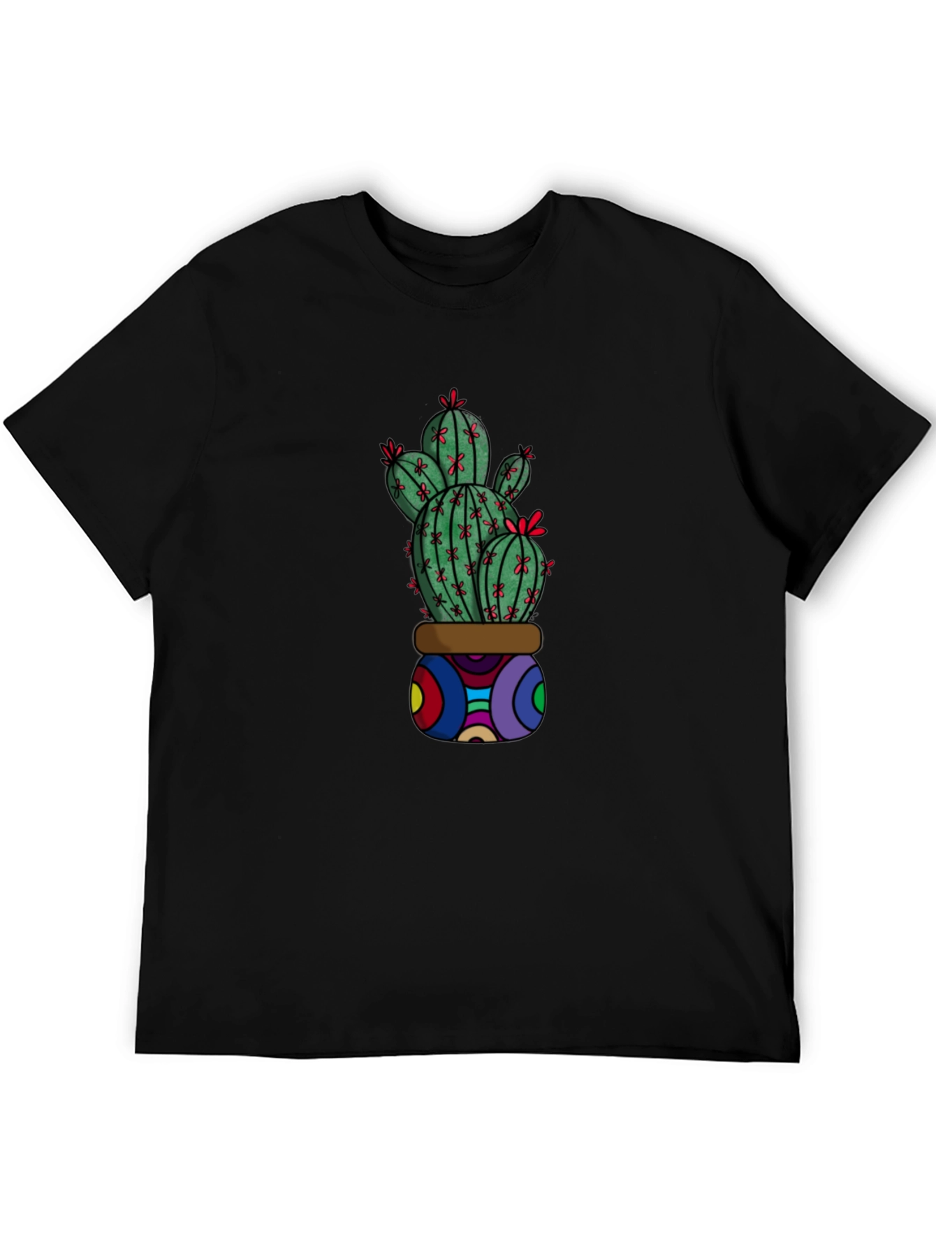 Black Cactus Graphic T-Shirt - Unique & Stylish view 5