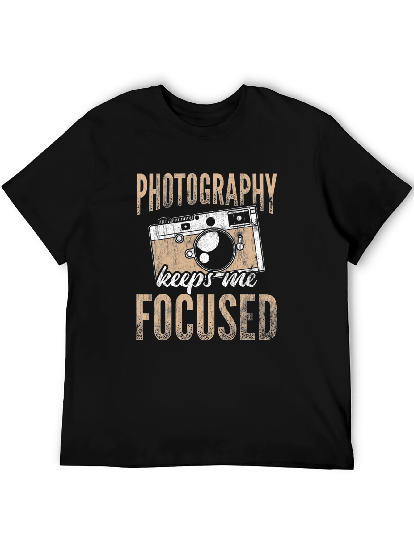 Black Photography Keeps Me Focused T-Shirt view 5