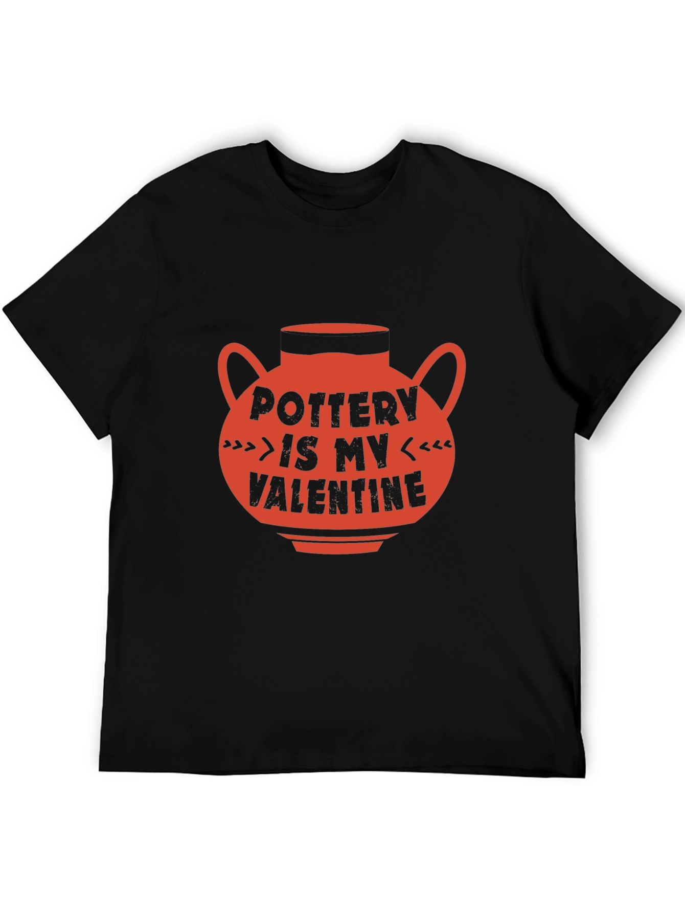 Black Pottery Is My Valentine T-Shirt view 5