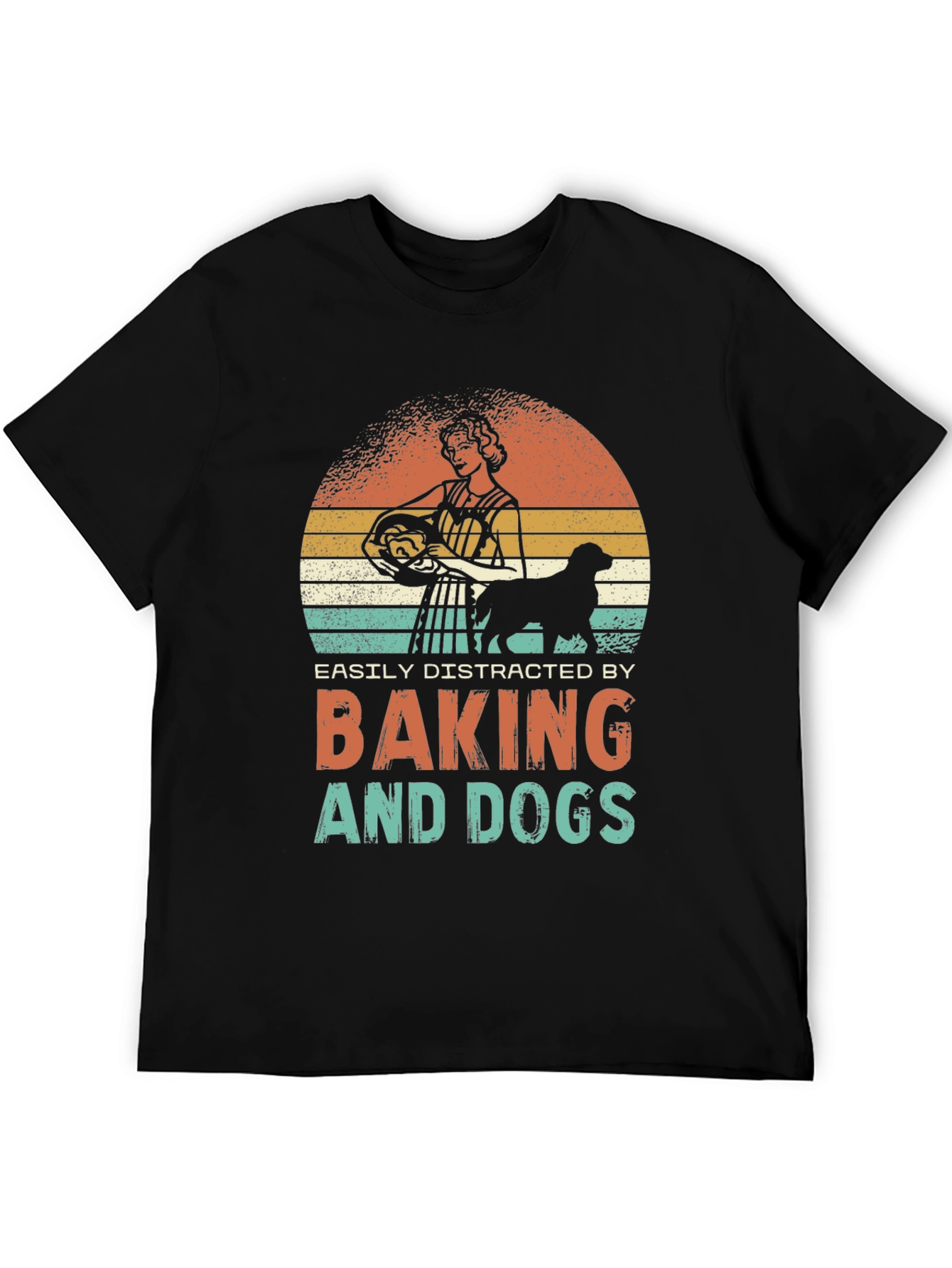 Black Baking and Dogs T-Shirt view 5