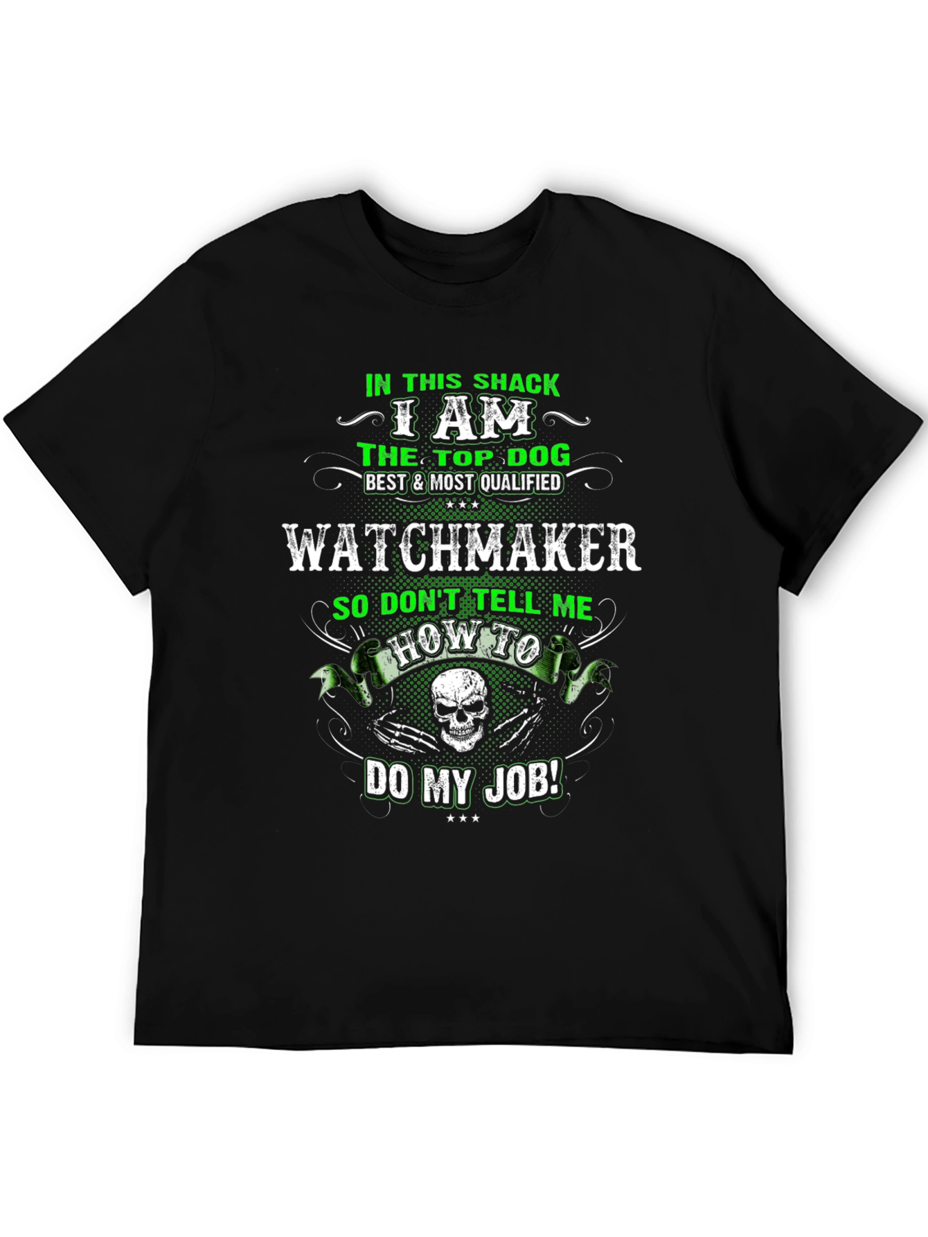 Black Watchmaker Top Dog T-Shirt view 5