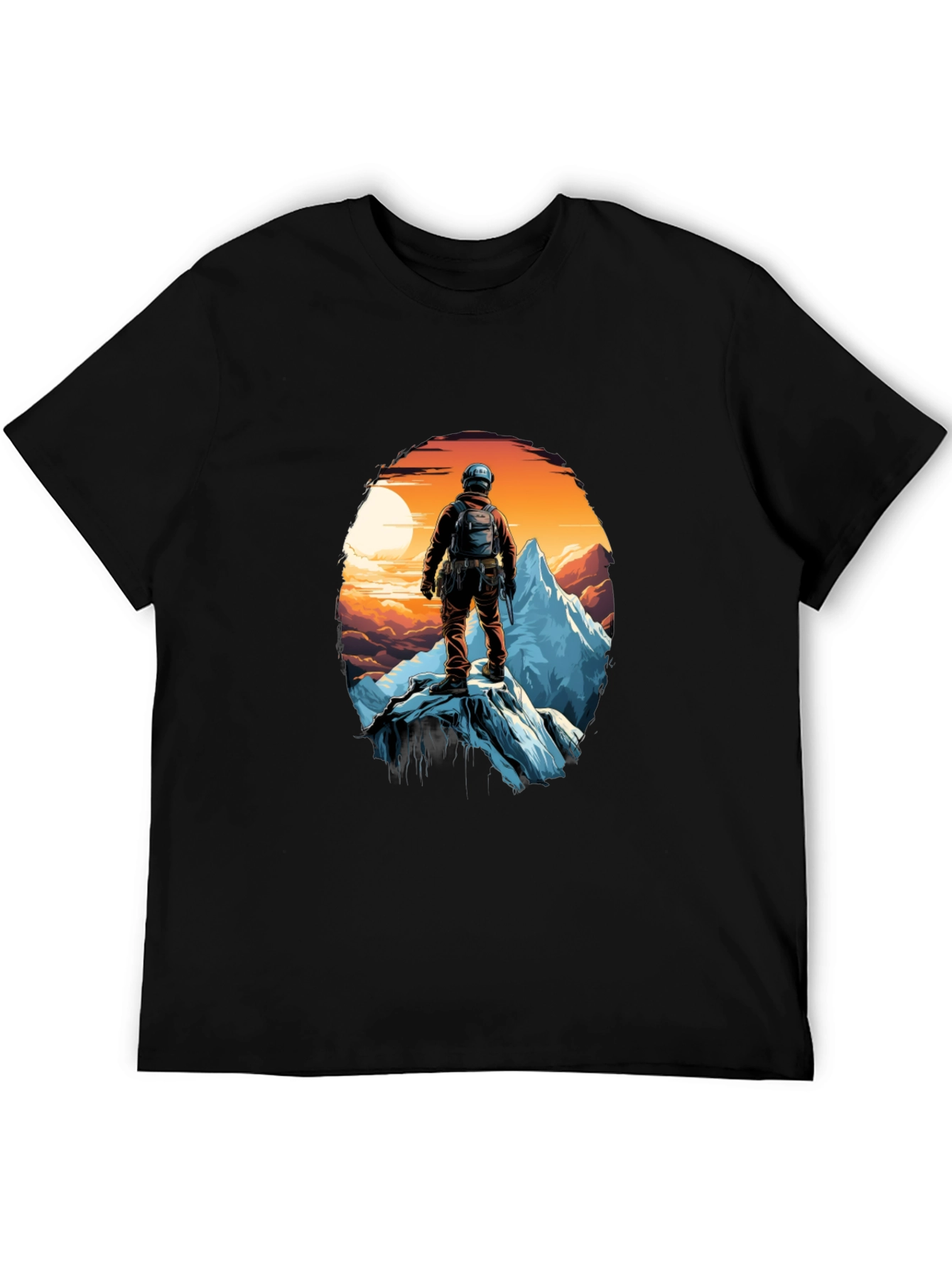 Black Mountain Climber Graphic Tee - Adventure Awaits! view 5