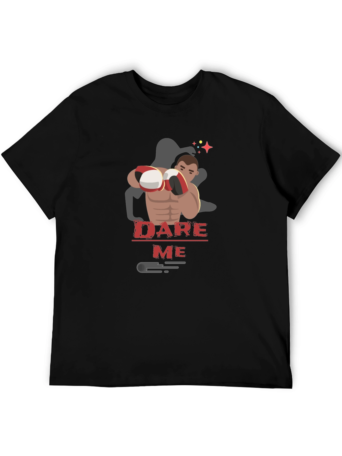 Dare Me Boxing T-Shirt - Black Graphic Tee - 5