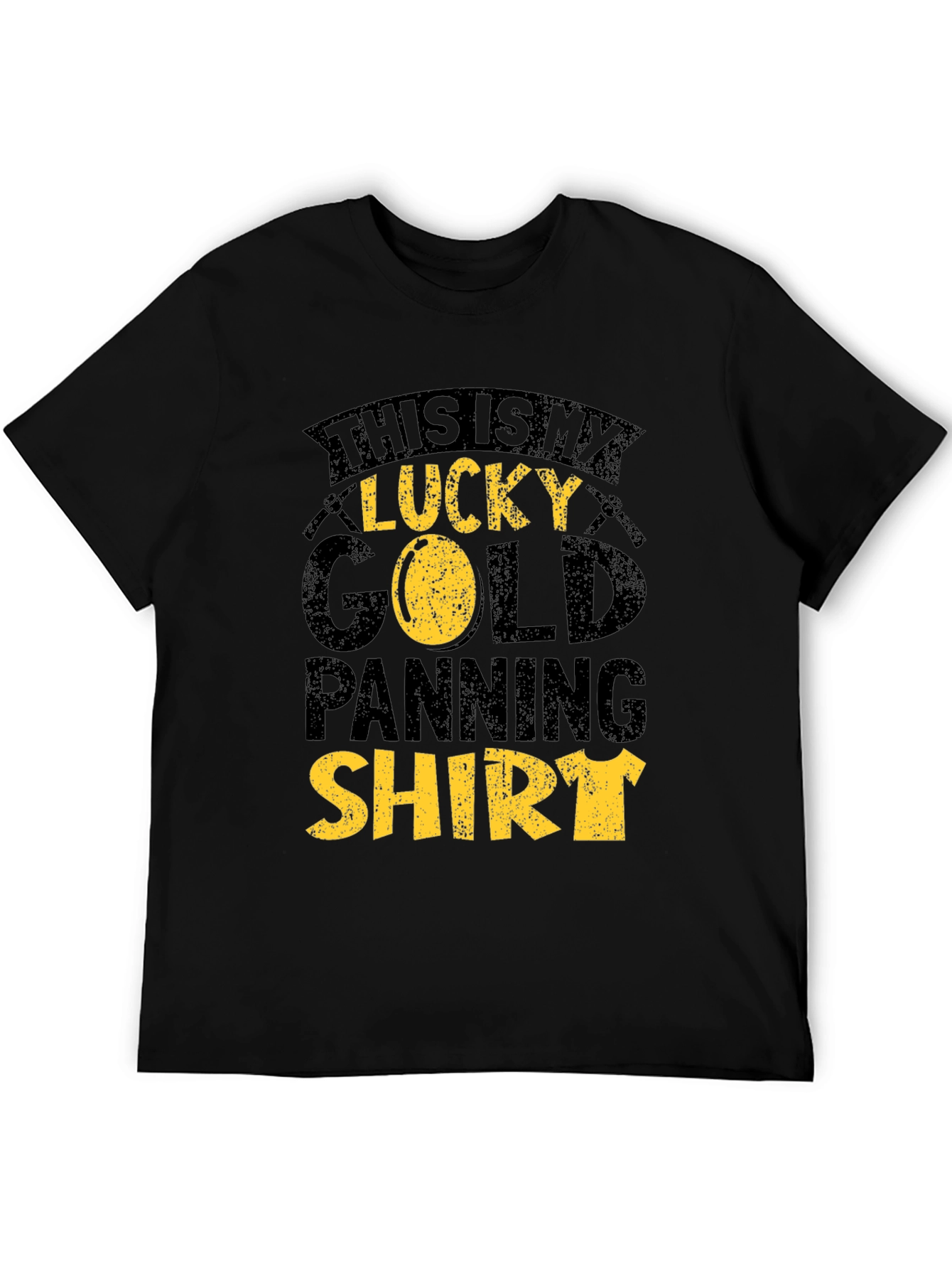 Black Lucky Gold Panning Shirt - Black Tee view 5