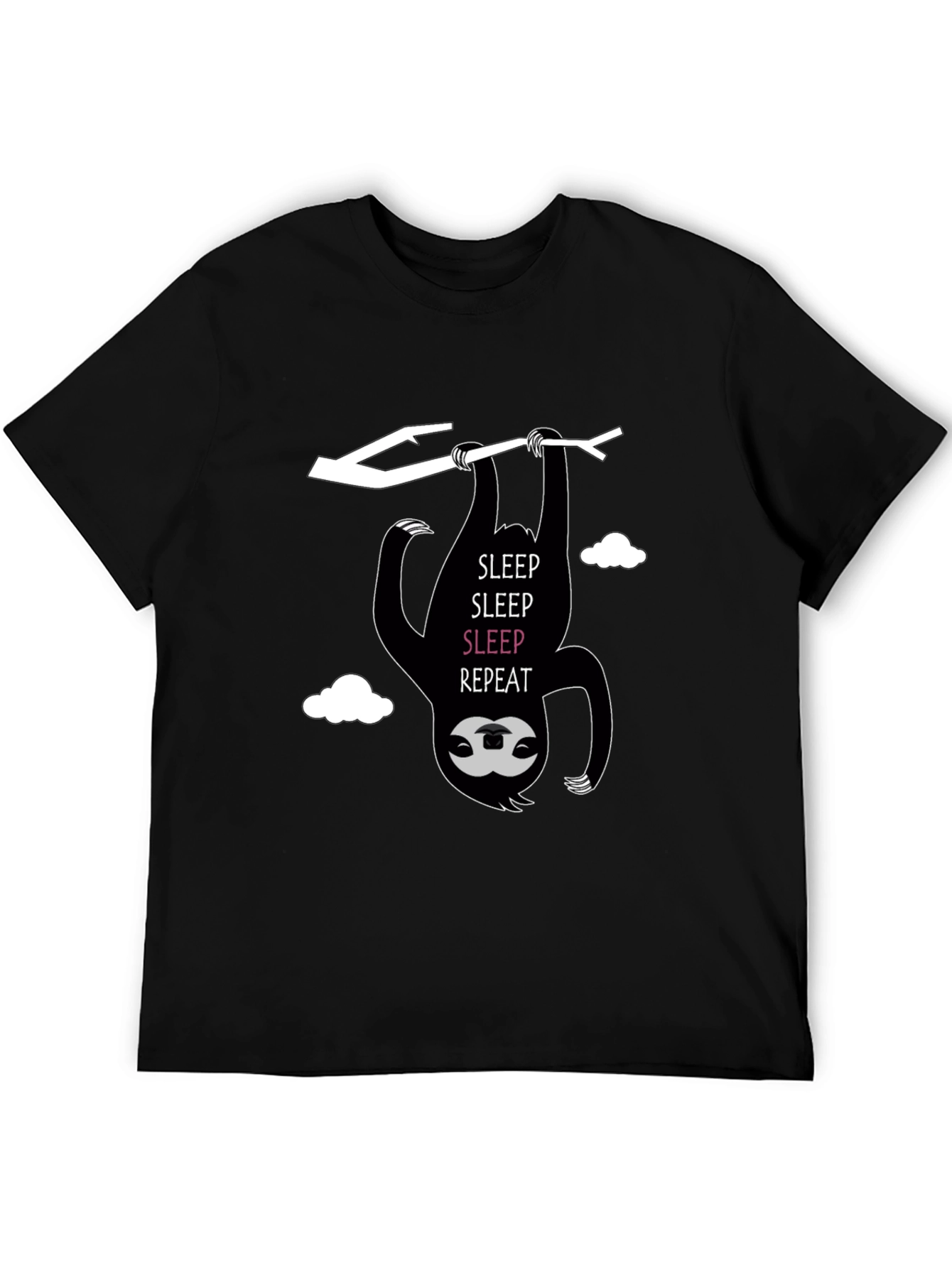 Black Sleepy Sloth T-Shirt - Hang In There! view 5