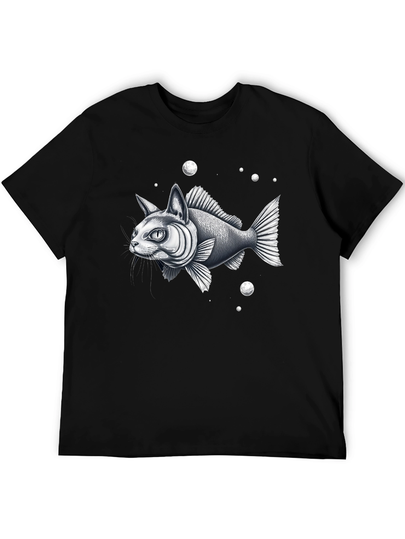 Black Catfish Graphic Tee - Unique Animal Hybrid Design view 5
