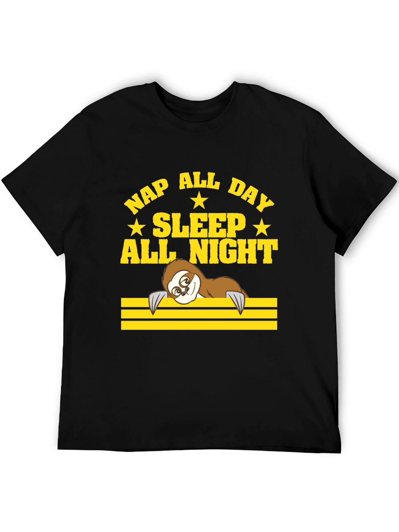 Black Nap All Day Sloth T-Shirt view 5