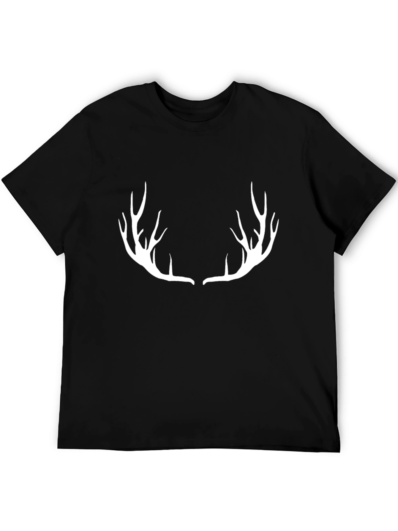 Black Antler Graphic Tee - Black Cotton Blend view 5