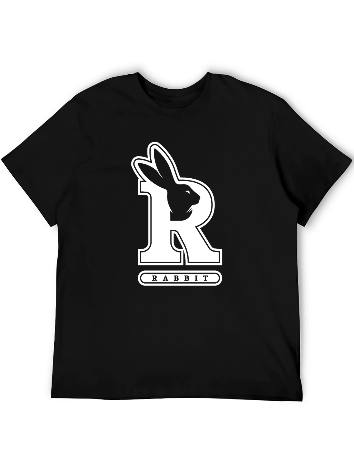 Black Rabbit Graphic Tee - Unique Design view 5