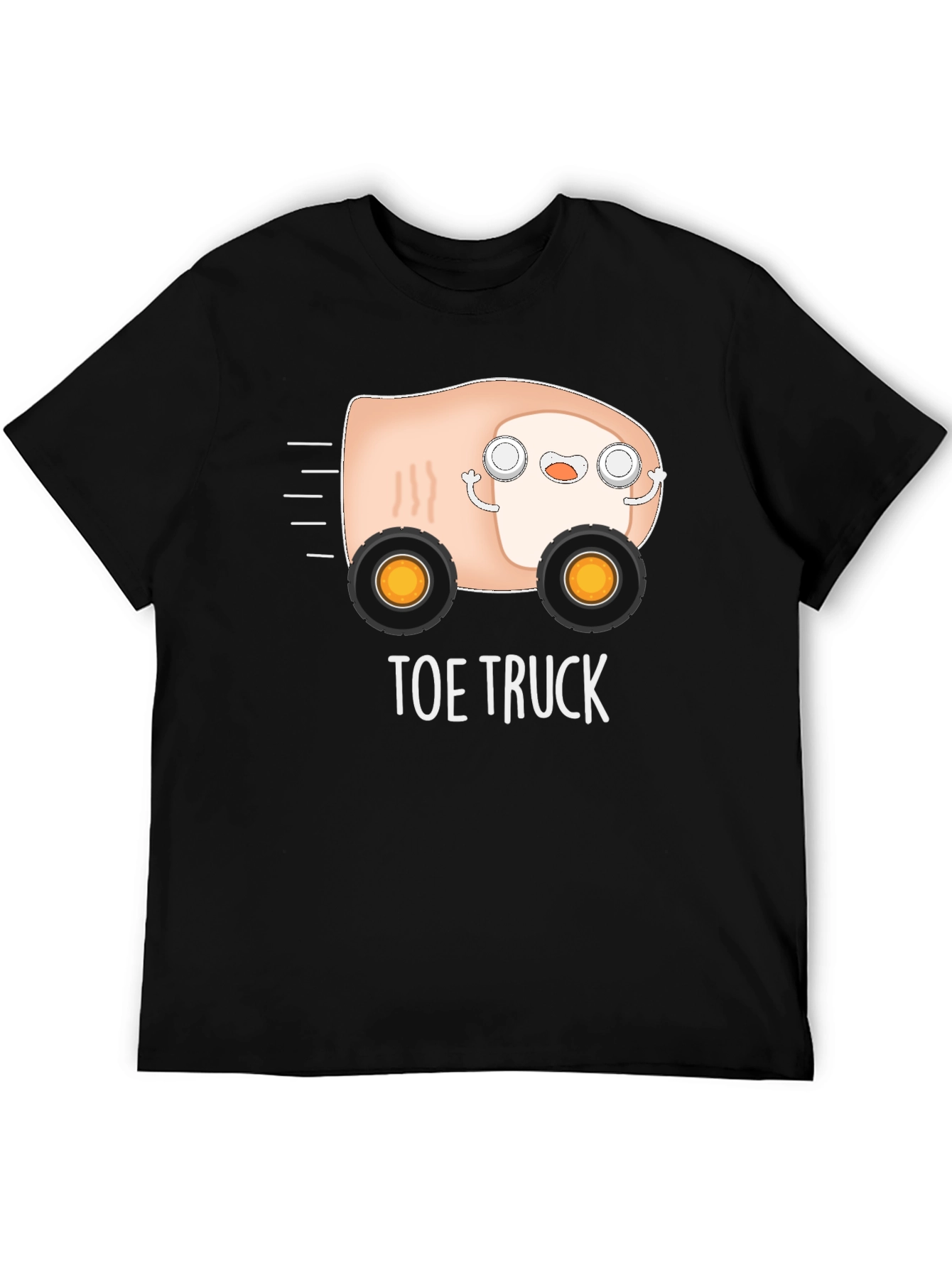 Black Toe Truck Graphic Tee - Funny Pun T-Shirt view 5