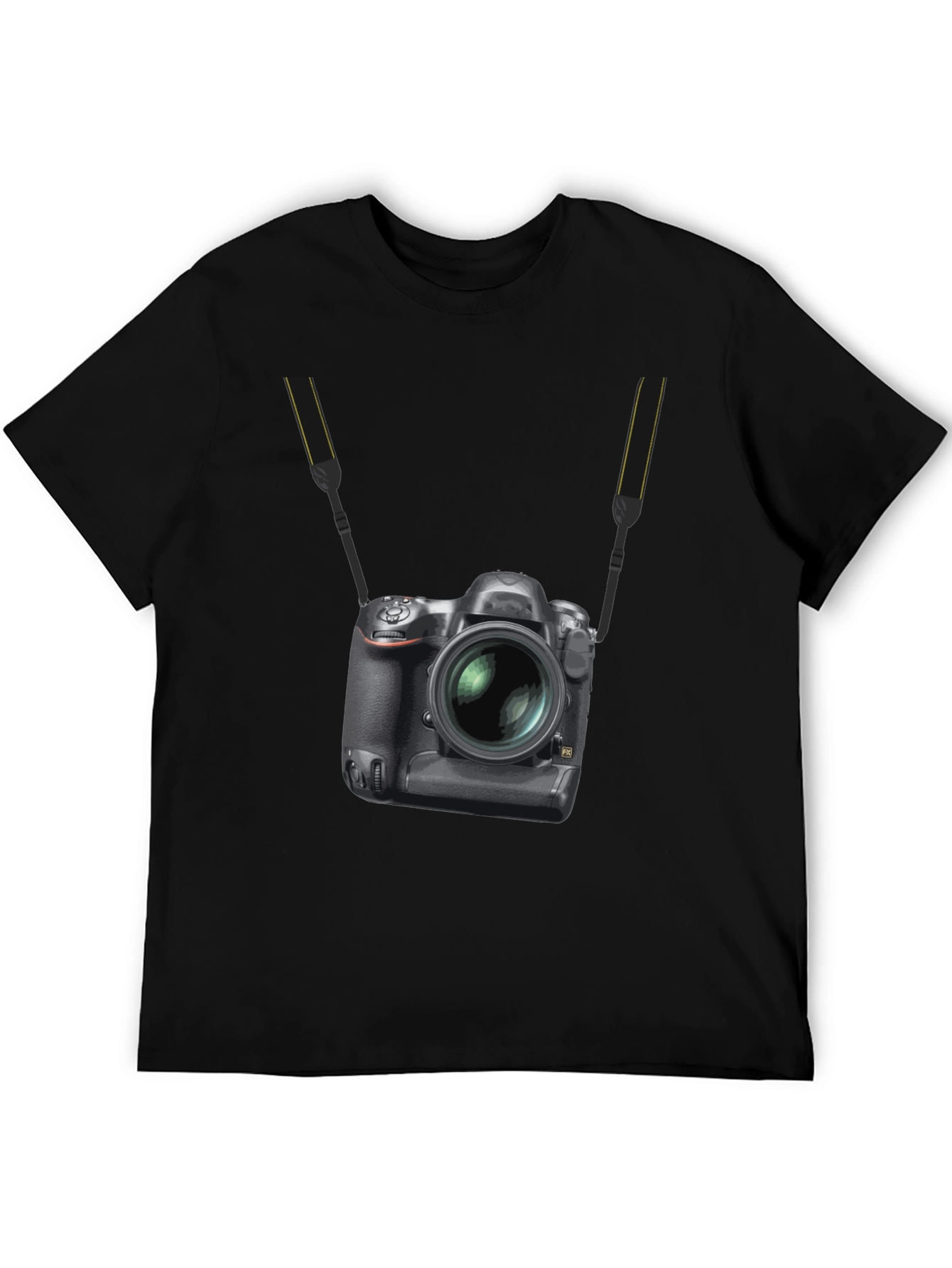 Black Camera Graphic Black T-Shirt view 5