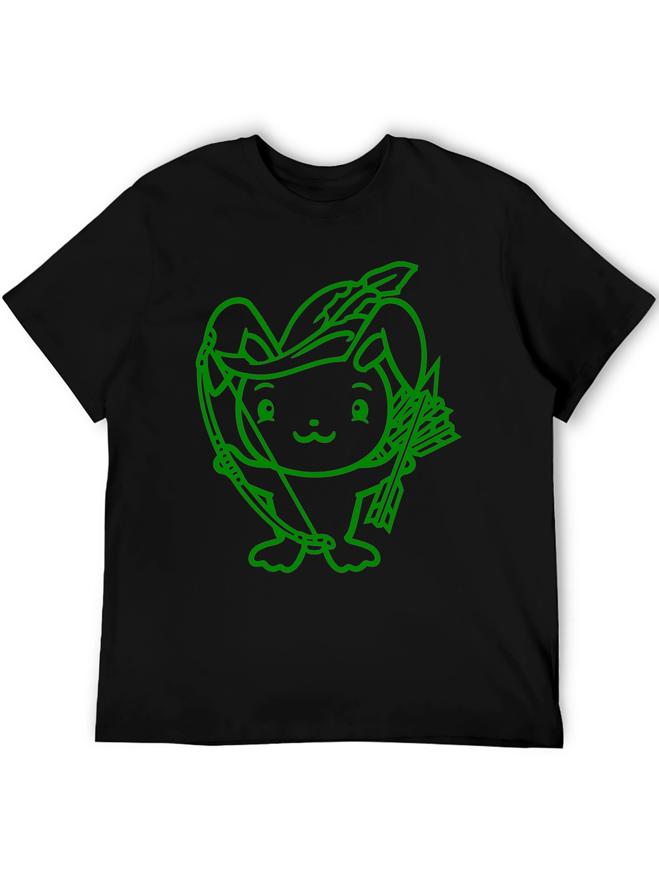 Black Robin Hood Bunny Graphic Tee view 5