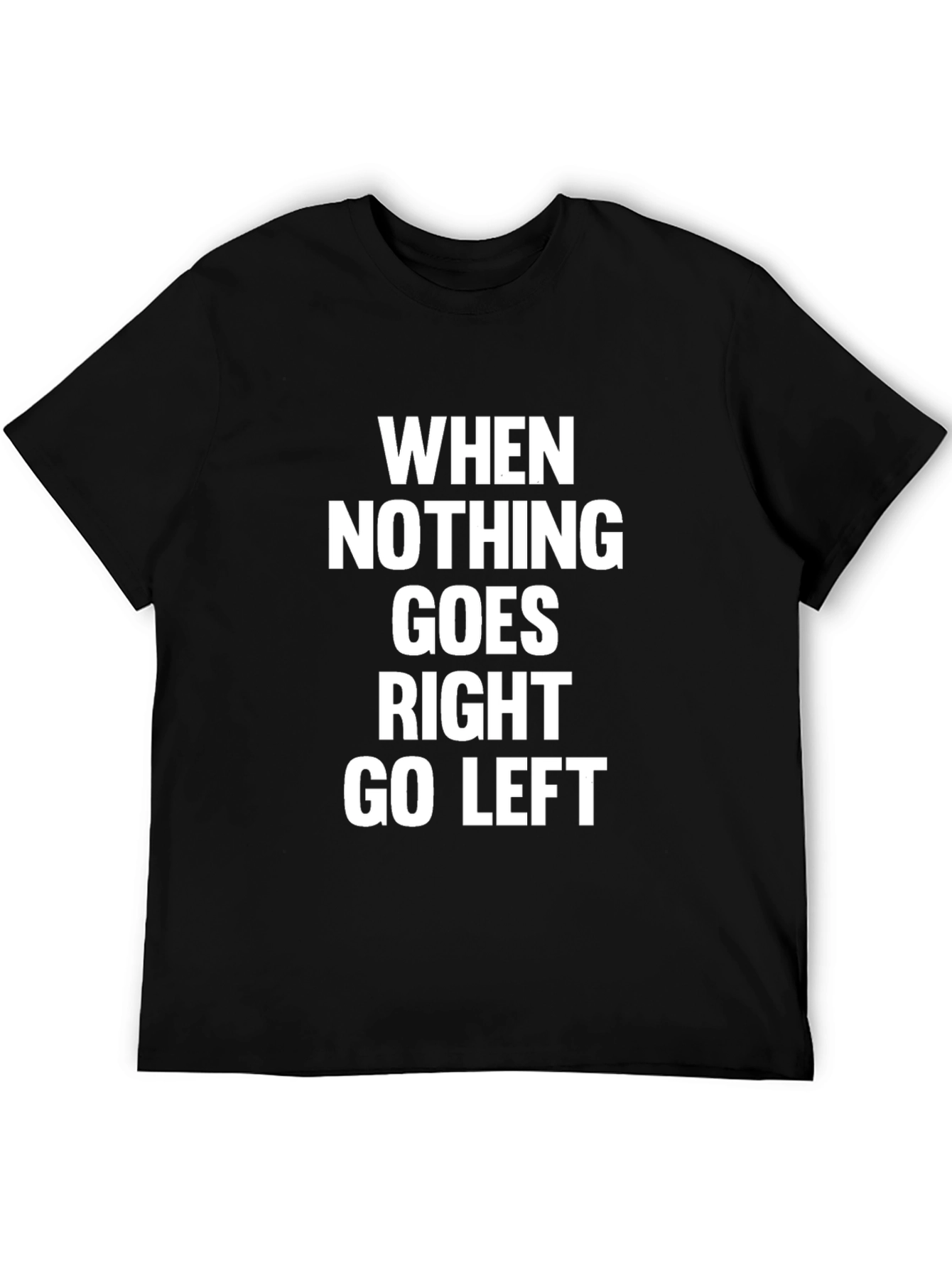 Black Go Left Graphic T-Shirt view 5